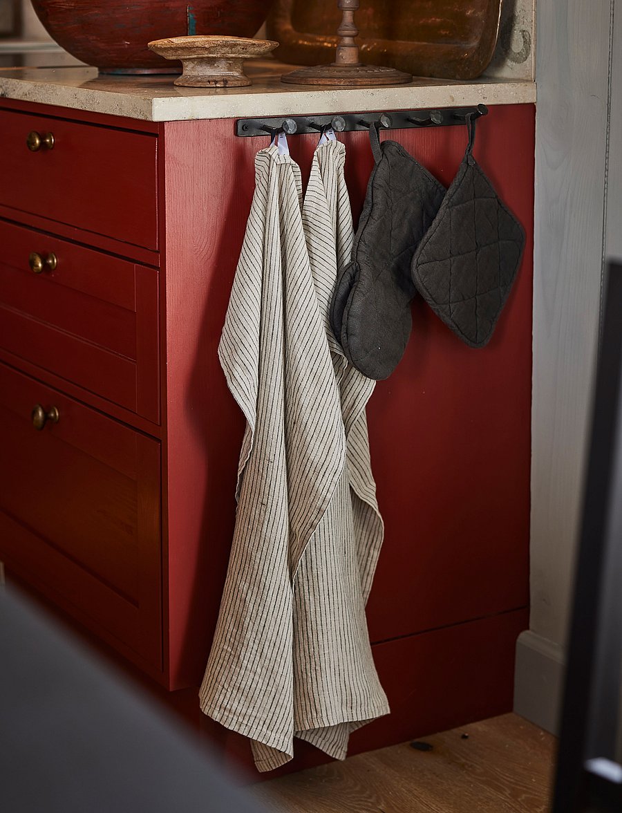 Himla - Linus Kitchen towel 2-pack - kohl/natural - 1