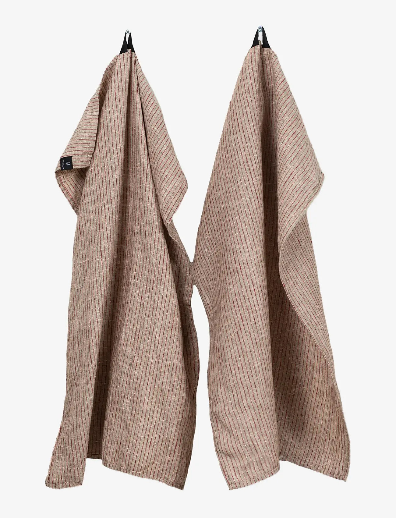 Himla - Linus Kitchen towel 2-pack - køb efter pris - true red/natural - 0