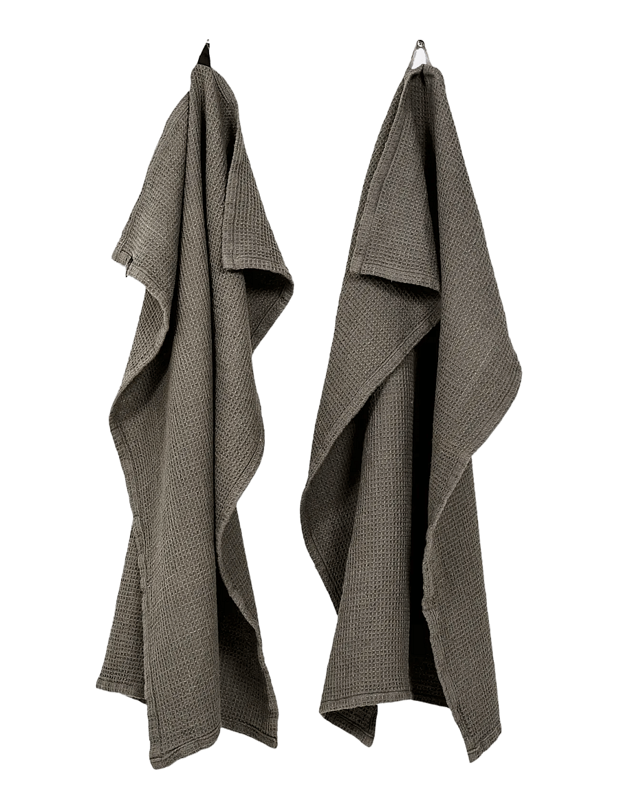 Himla - Hetty Kitchen towel 2-pack - köögirätikud - charcoal - 1