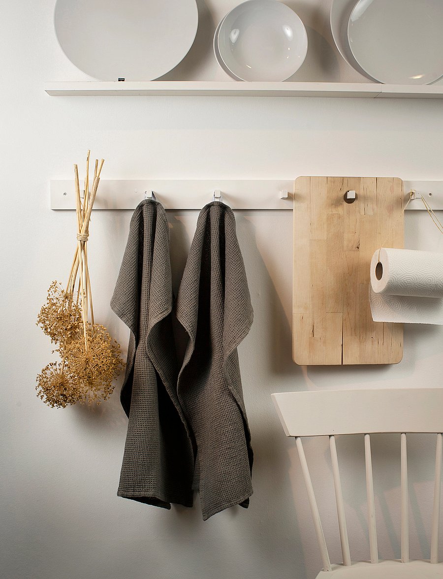 Himla - Hetty Kitchen towel 2-pack - köögirätikud - charcoal - 0