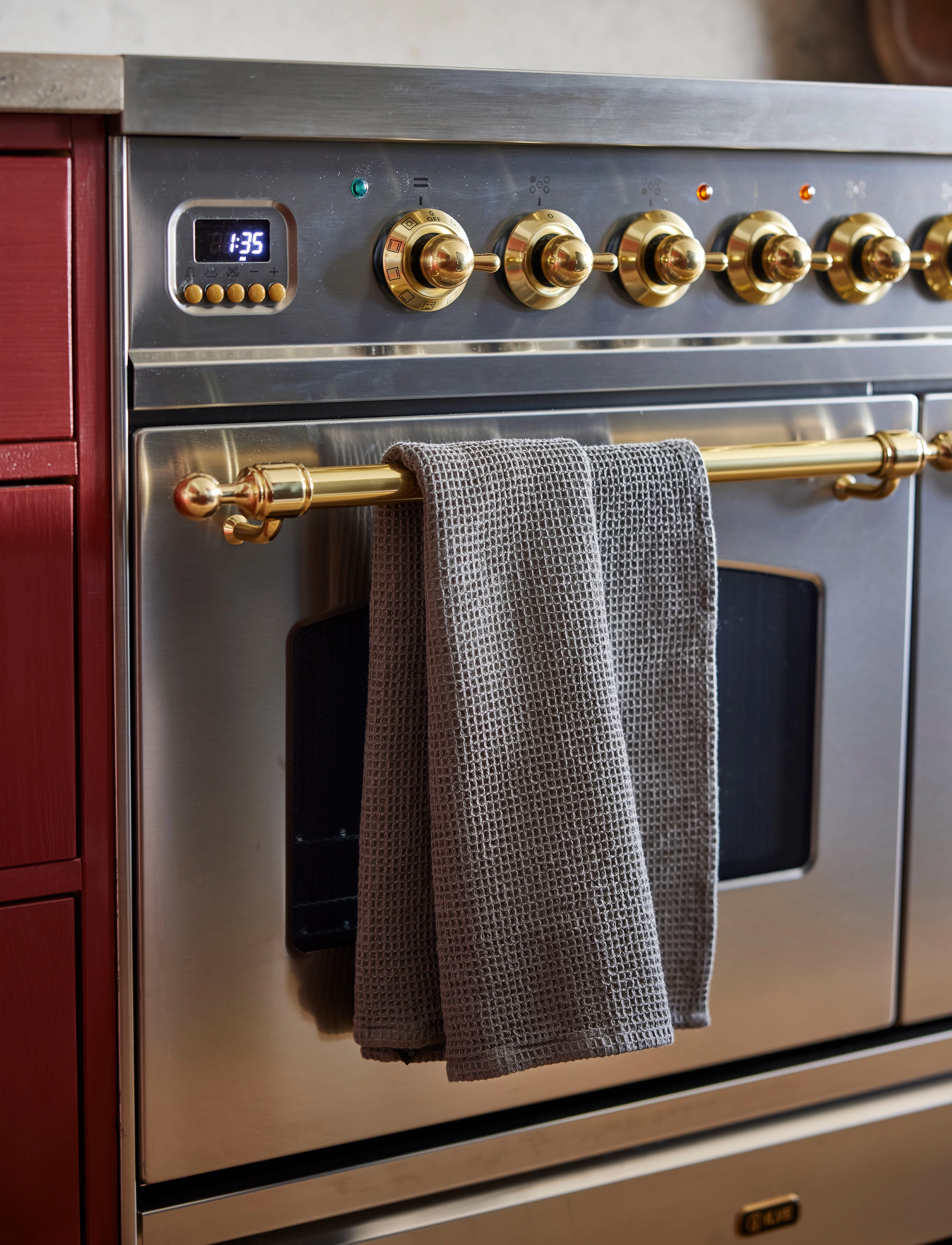 Himla - Hetty Kitchen towel 2-pack - die niedrigsten preise - charcoal - 2
