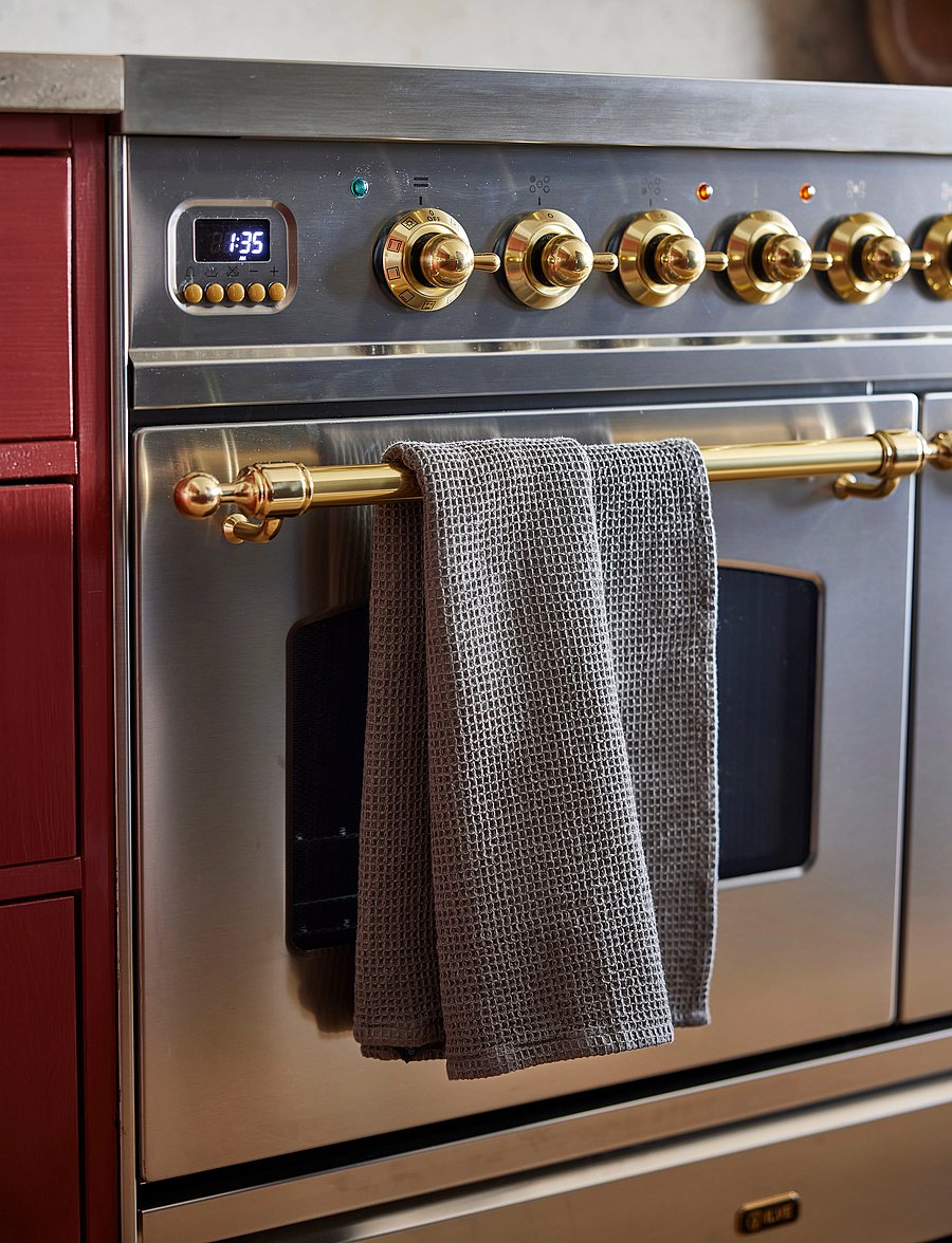 Himla - Hetty Kitchen towel 2-pack - köögirätikud - charcoal - 2