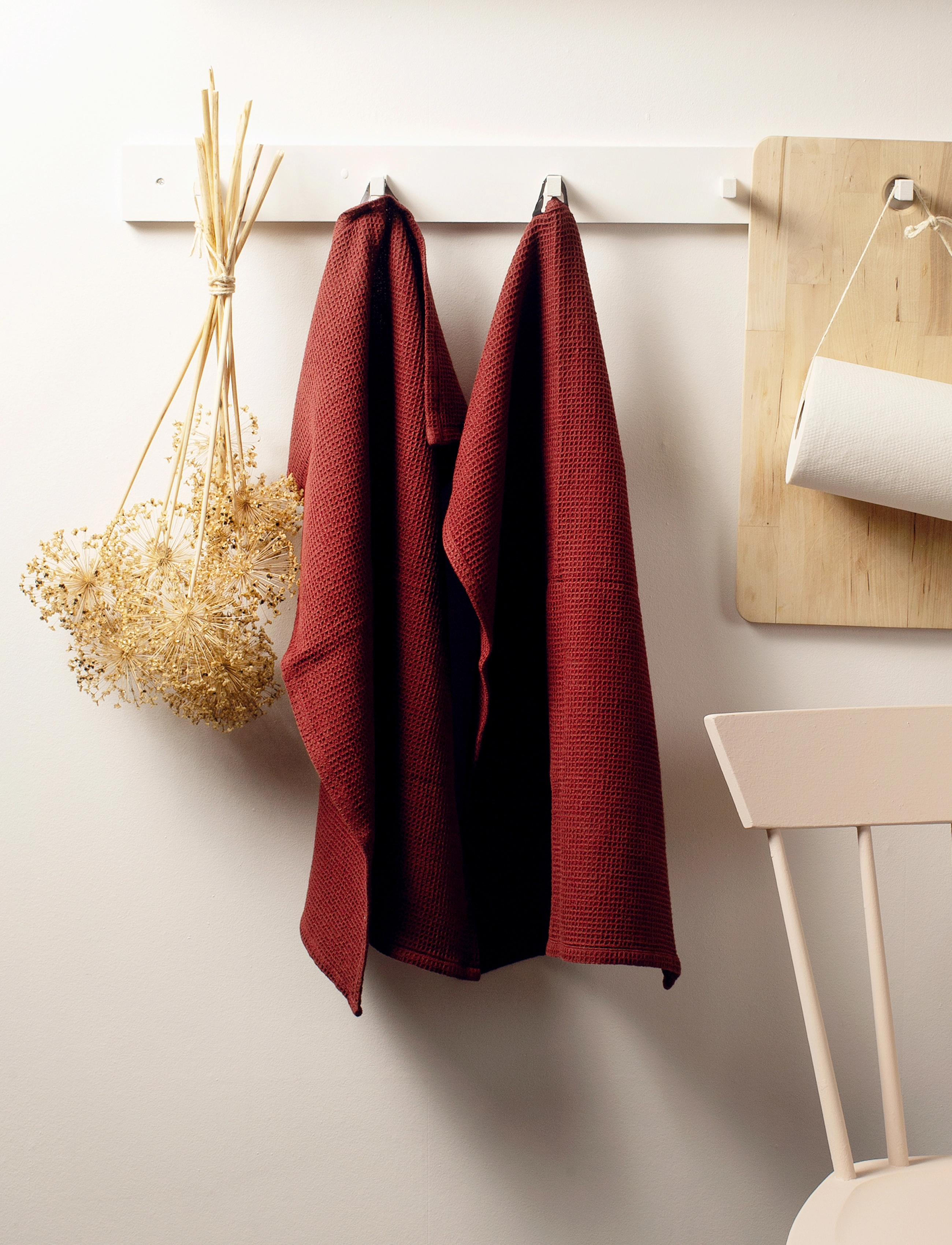 Himla Hetty Køkkenhåndklæde, 2-Pak, 50X70, Kitchen Textiles, Rot - Towels, Homeware