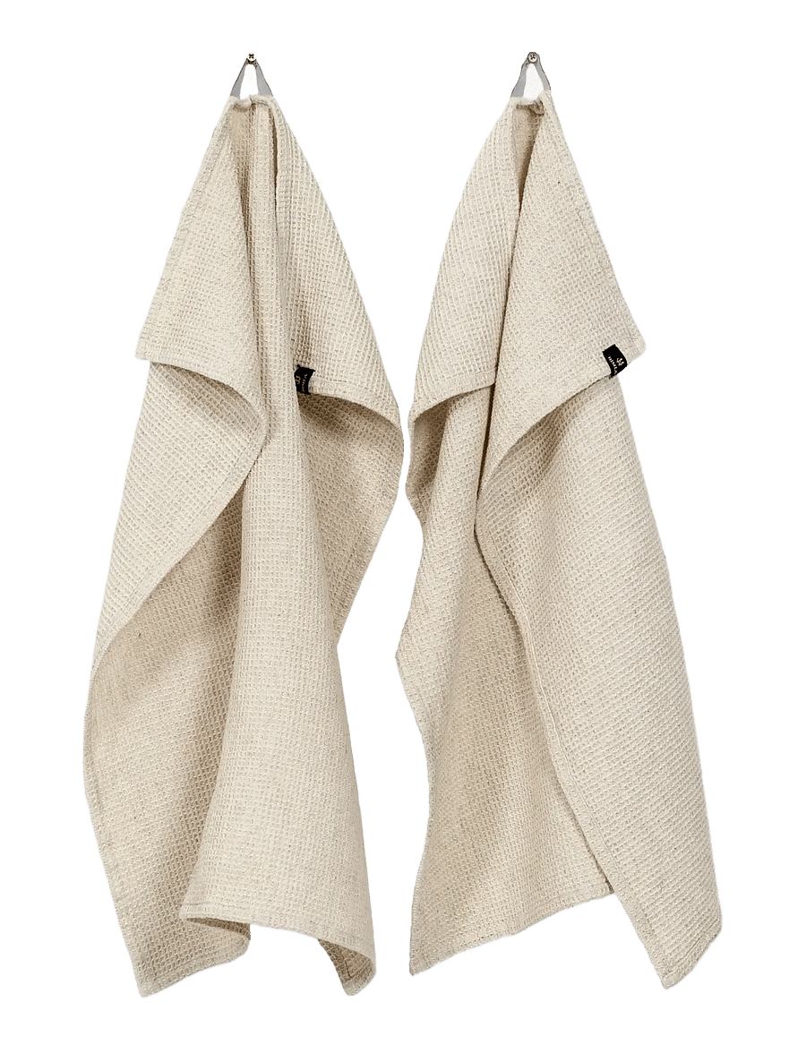 Himla - Hetty Kitchen towel 2-pack - köögirätikud - oatmeal - 1