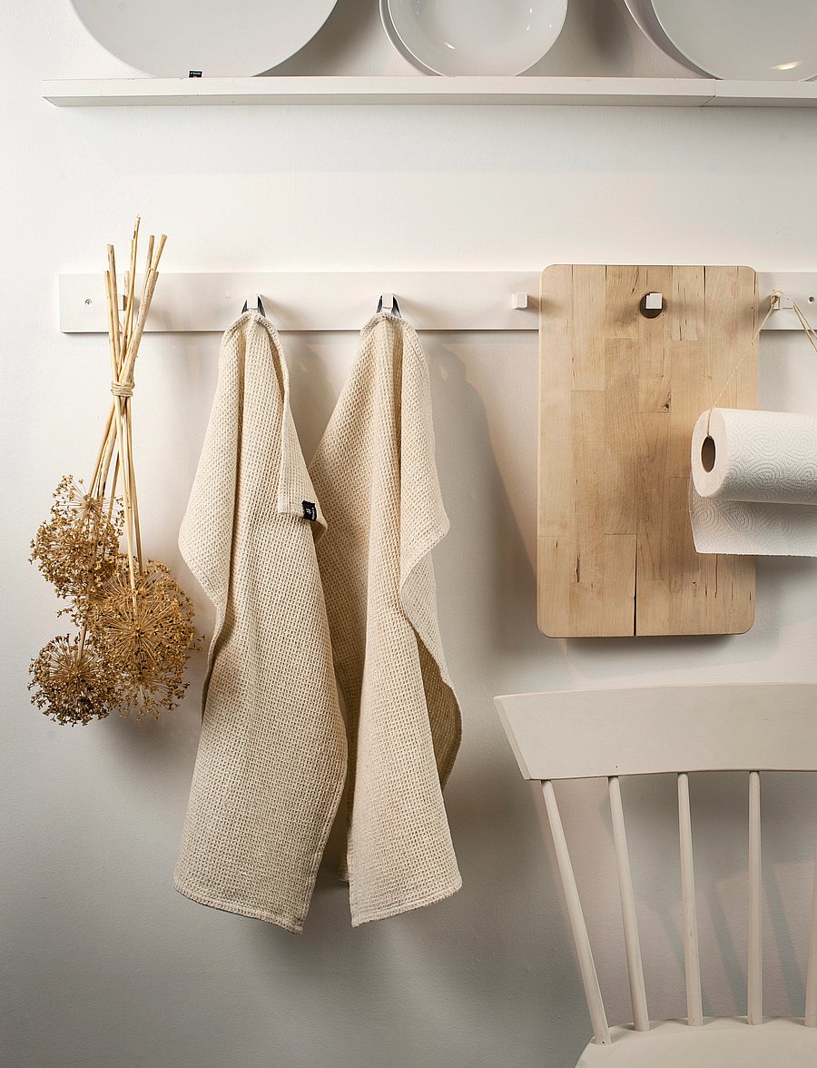 Himla - Hetty Kitchen towel 2-pack - köögirätikud - oatmeal - 0