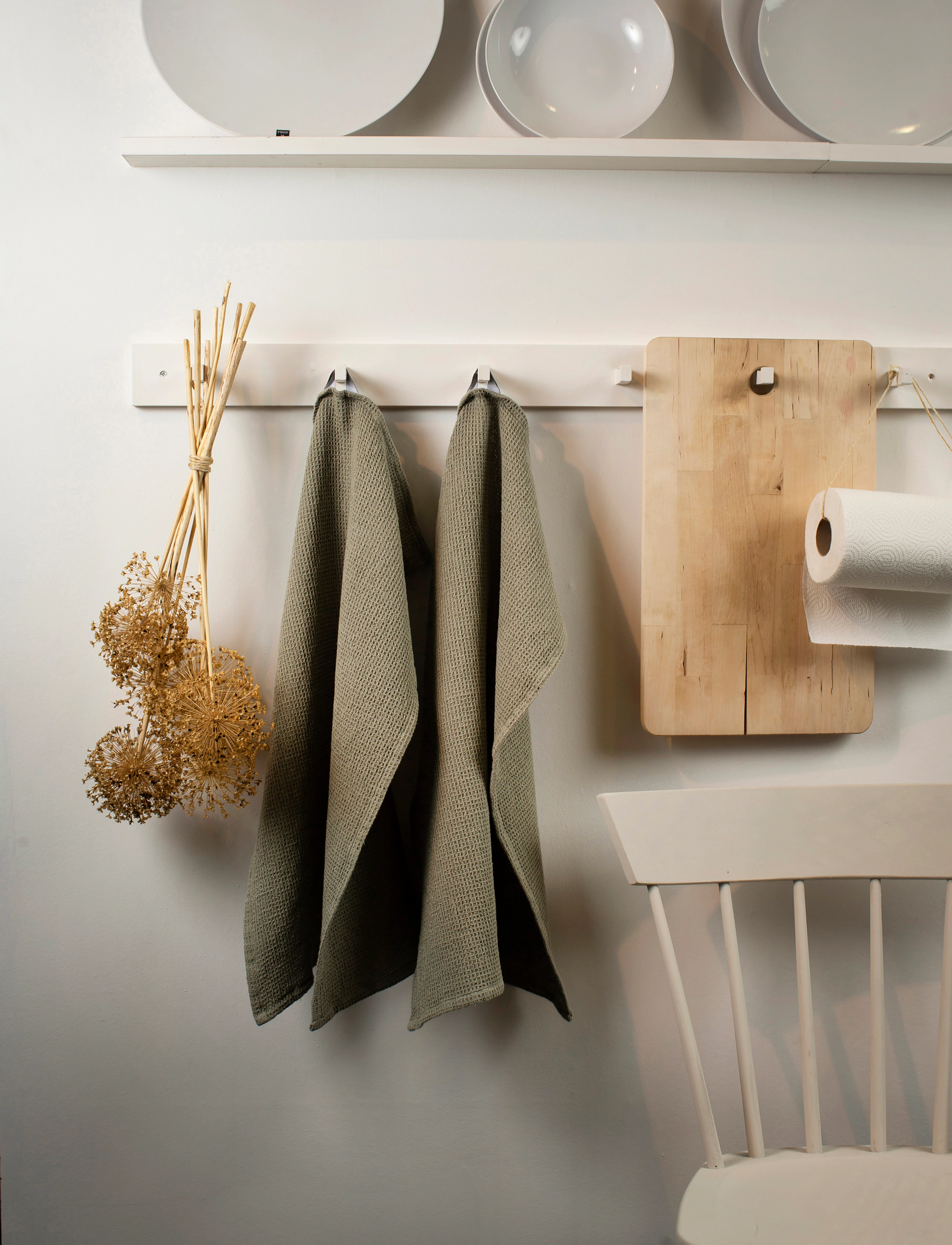 Himla - Hetty Kitchen towel 2-pack - lowest prices - sage - 1