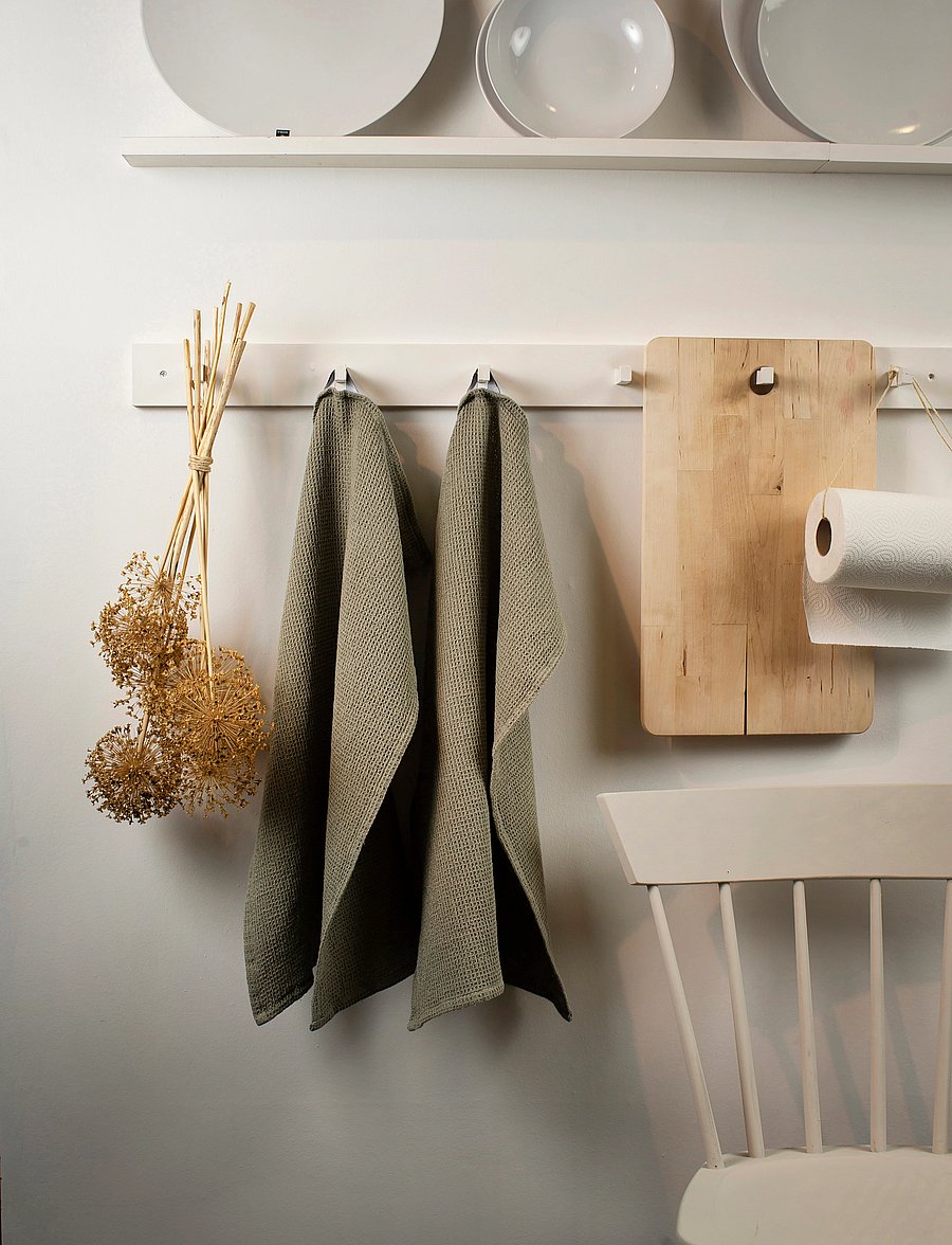 Himla - Hetty Kitchen towel 2-pack - köögirätikud - sage - 0