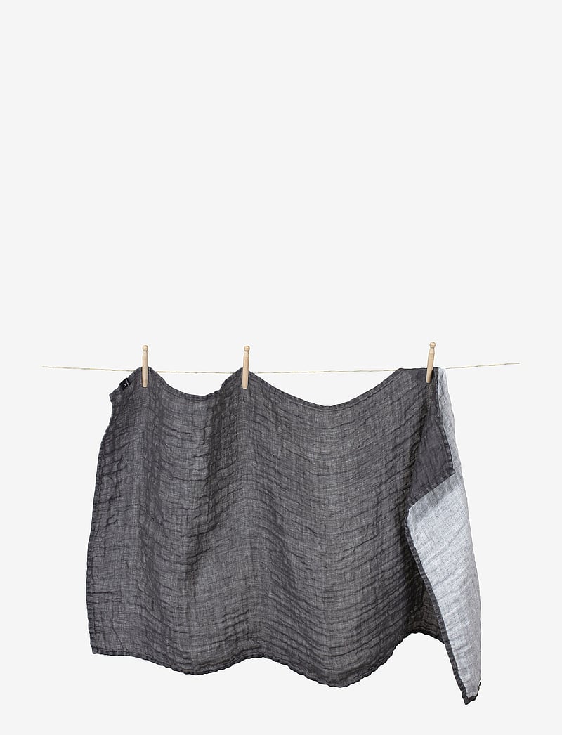Himla - Hannelin Baby Throw - kocyki muślinowe - charcoal/white - 1