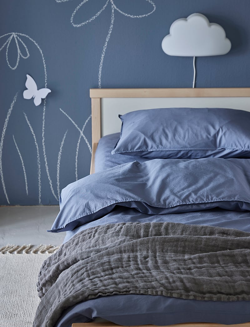 Himla - Hannelin Baby Throw - kocyki muślinowe - charcoal/white - 0