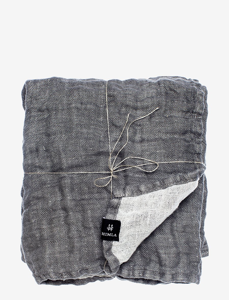 Himla - Hannelin Baby Throw - mulldecken - charcoal/white - 2