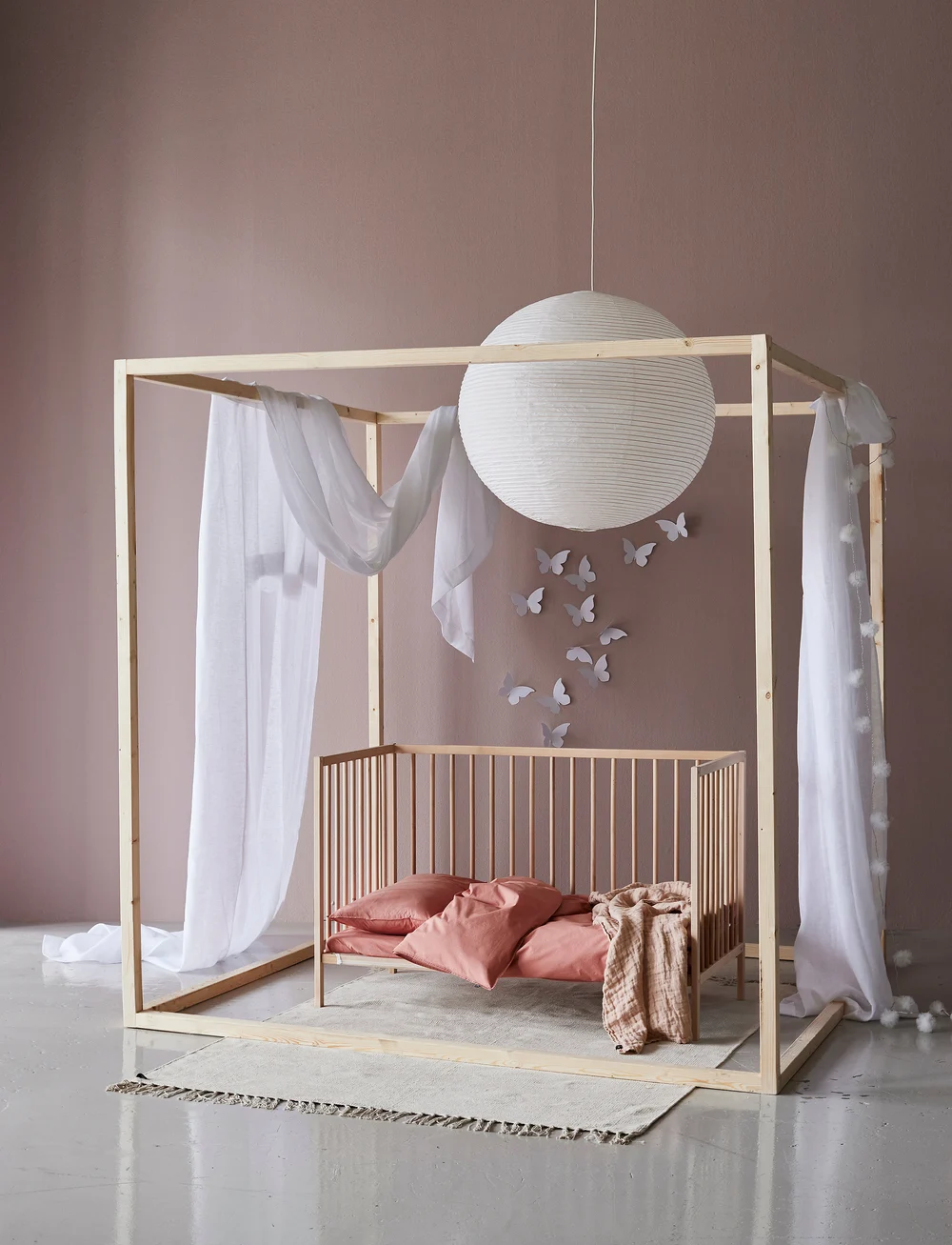 Himla - Hannelin Baby Throw - musselintæpper - nude - 3