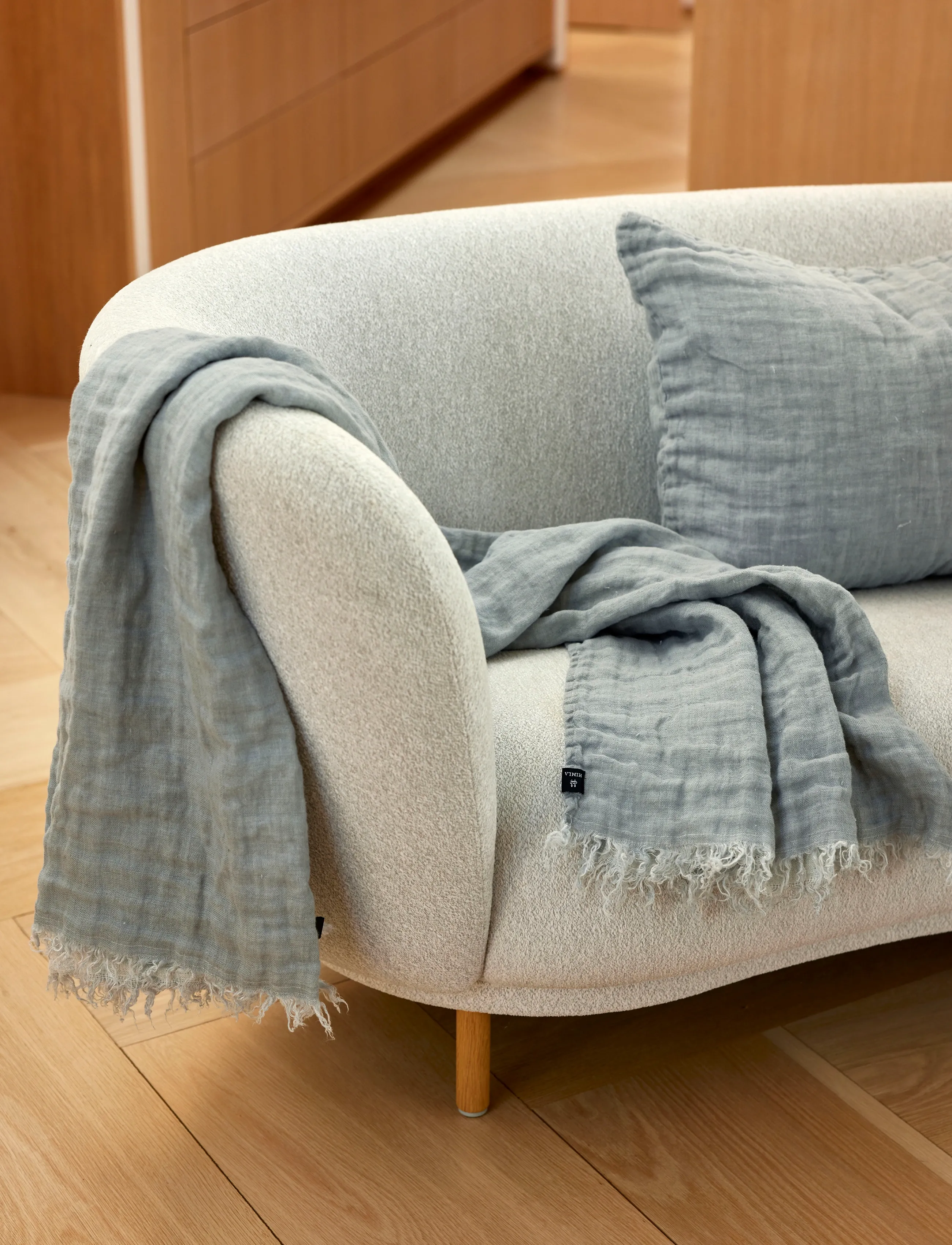 Himla Hannelin Plaid, 130X170 cm, Cushions & Blankets, Grau - Blankets Throws, Homeware