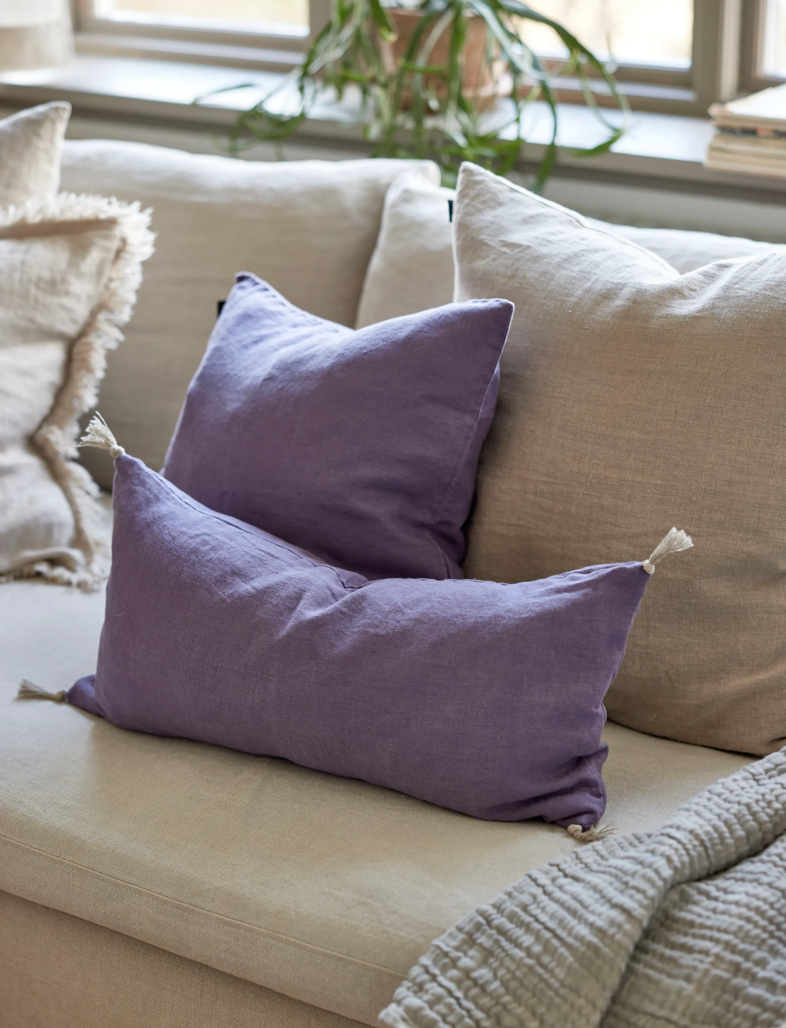 Himla - Sunshine Cushion cover - padjakatted - lavender - 1