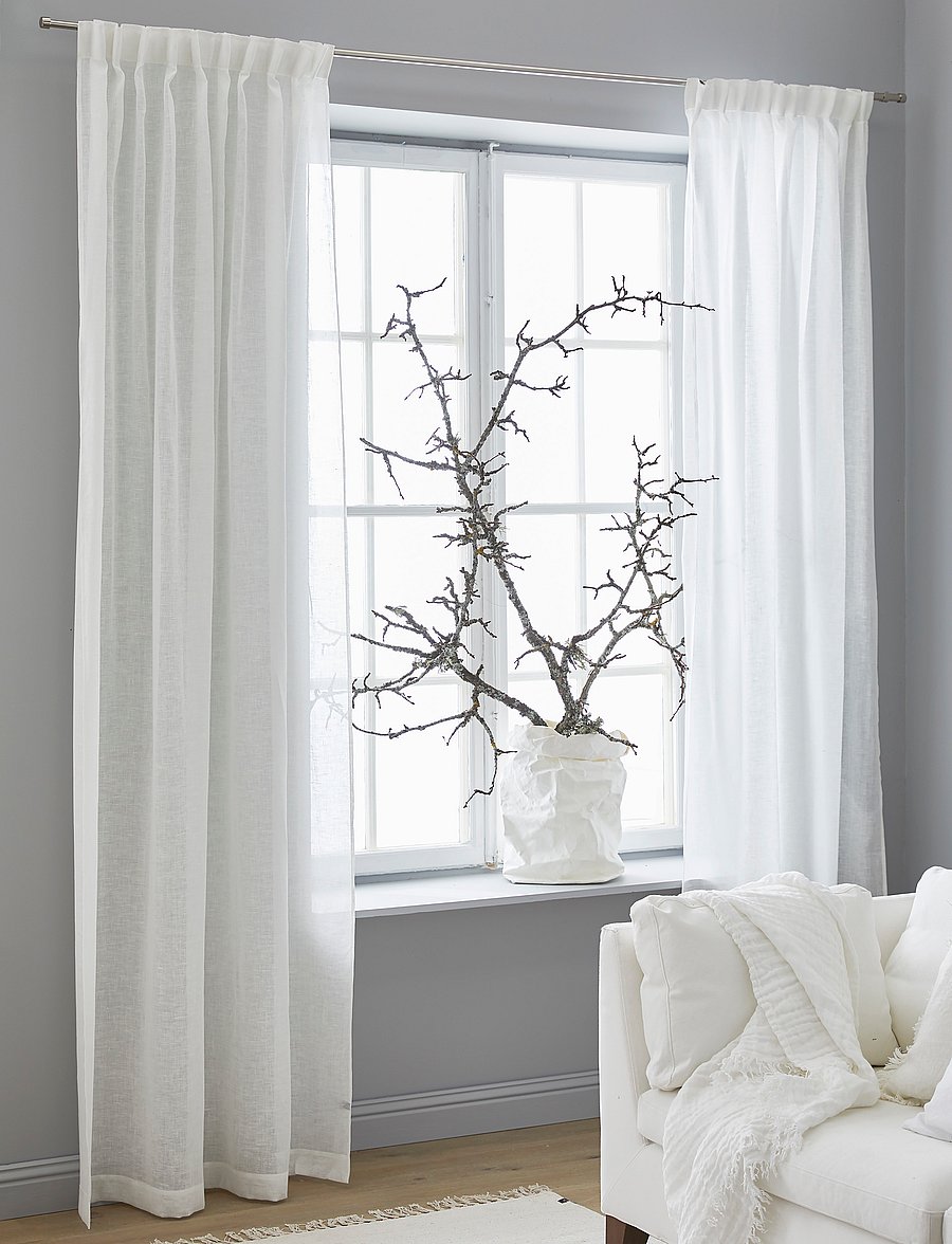 Himla - Dalsland Curtain with HT - osta hinna alusel - white - 3