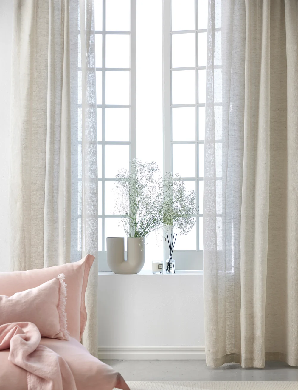 Himla - Sunnanvind Curtain - nach preis einkaufen - oatmeal - 1