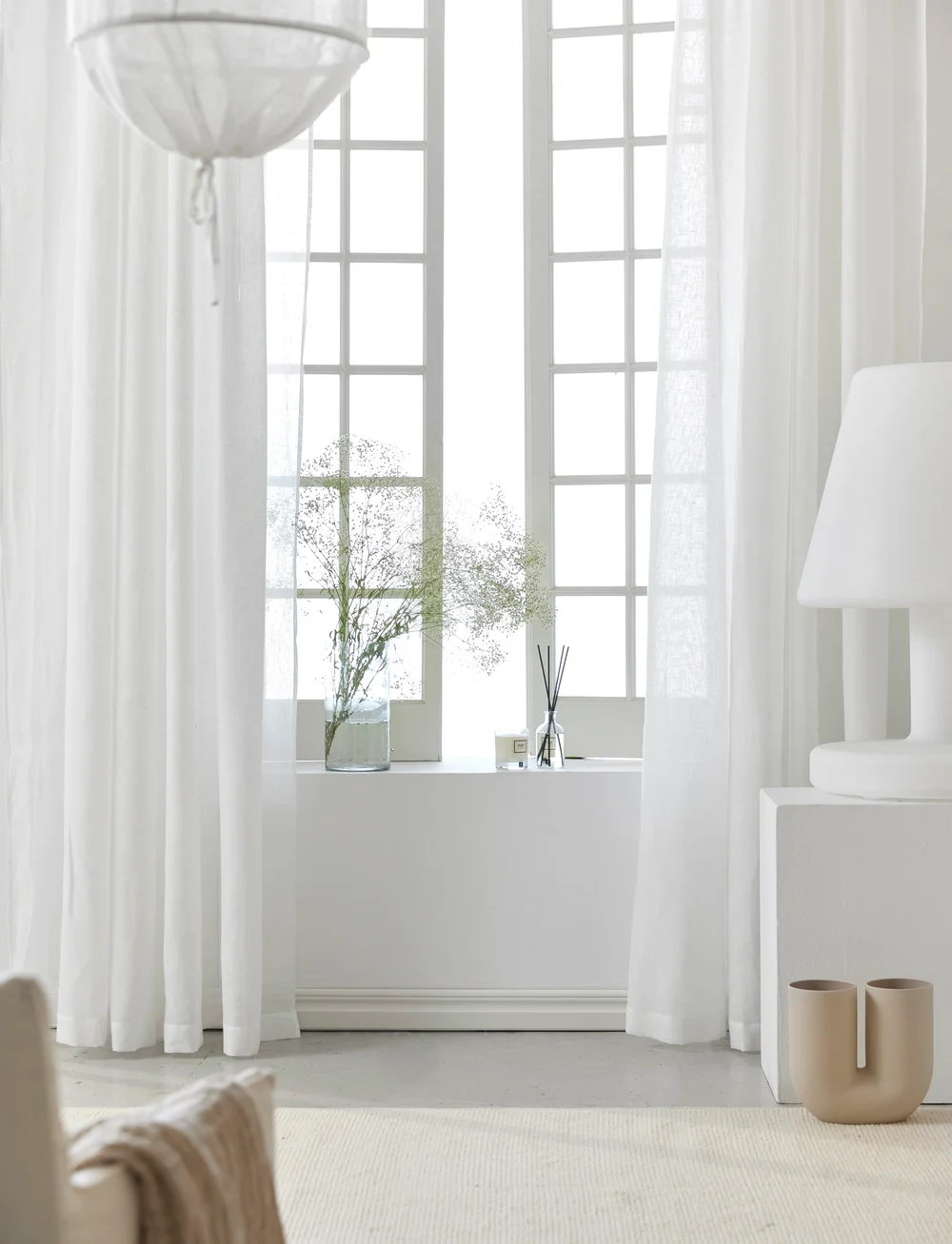 Himla - Sirocco Curtain - gardinlængde - white - 1