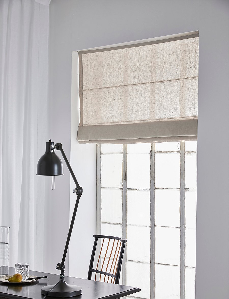 Himla - Sunday Roman Blind - raffrollos - oatmeal - 0