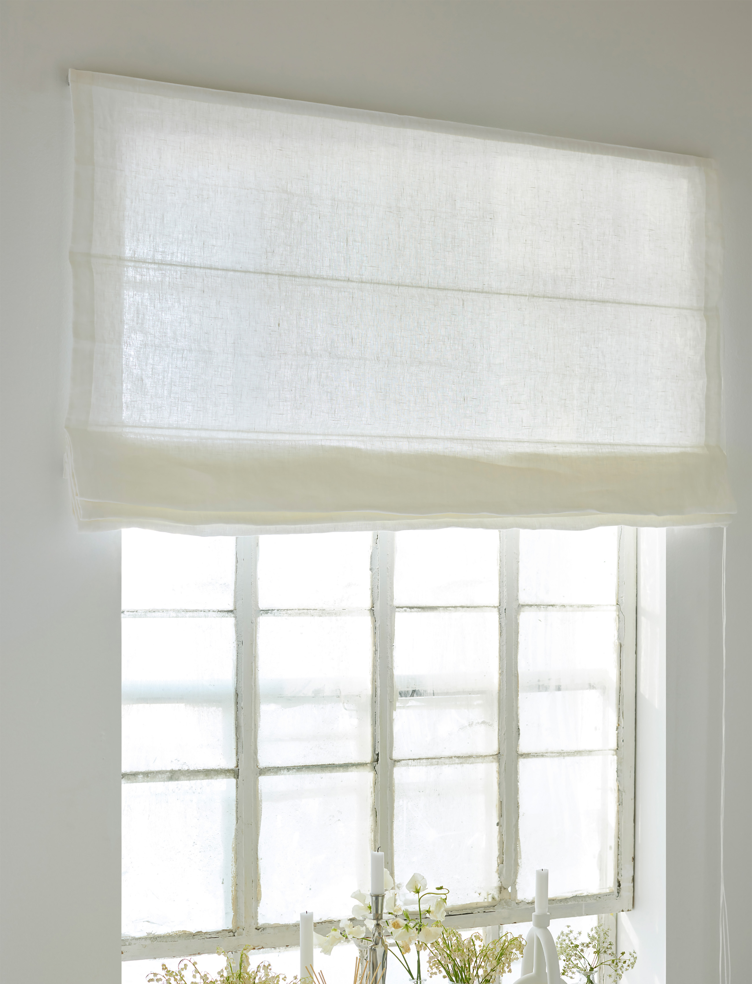 Himla Miramar Lodrette Persienner, 140X180 cm, White, Gardiner > Rullegardiner, Unisex