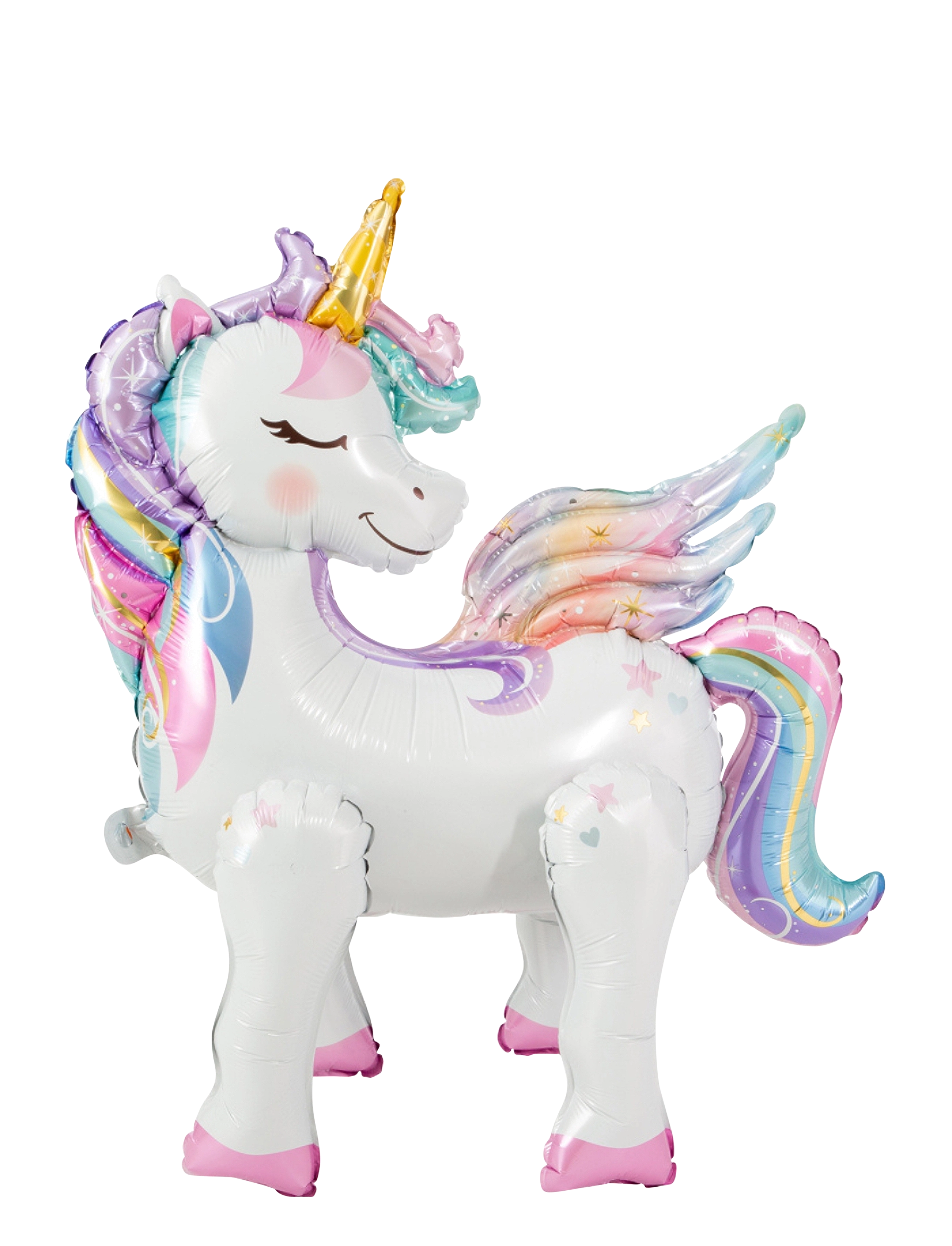 Joker Foil Balloon Unicorn 3D, 68X57 cm, Kids Decor, Mehrfarbig/gemustert - Party Supplies, Kinder