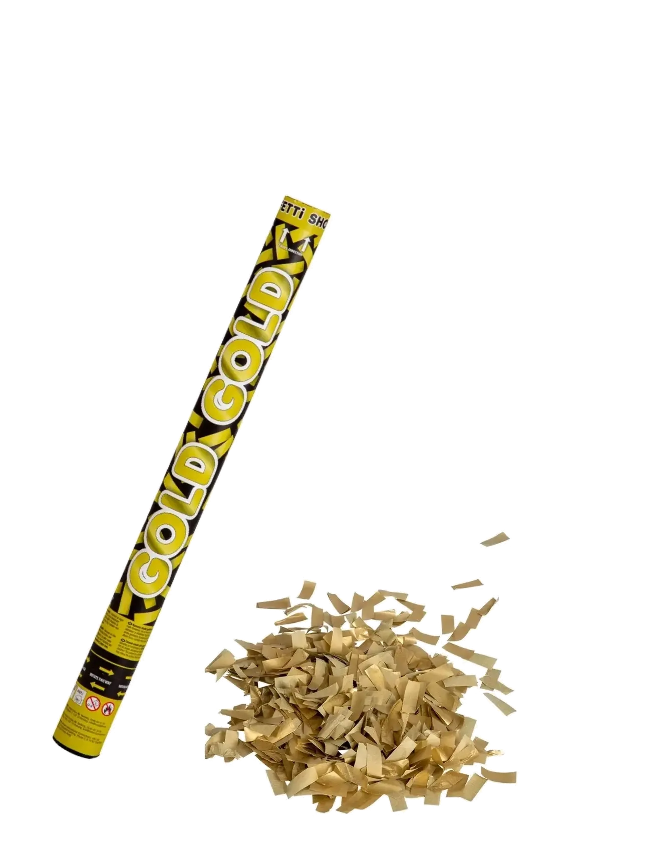 Joker Confetti Shooter Guld 60 cm, 60 cm, Gold, Legetøj > Children's Birthday, Børn