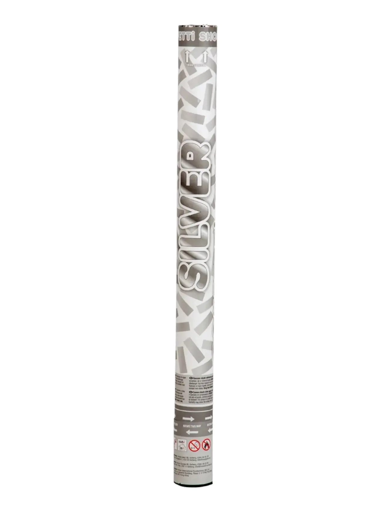 Joker Confetti Shooter Silver 60 Cm, cm, Spielzeug, Silber - Children's Birthday, Kinder