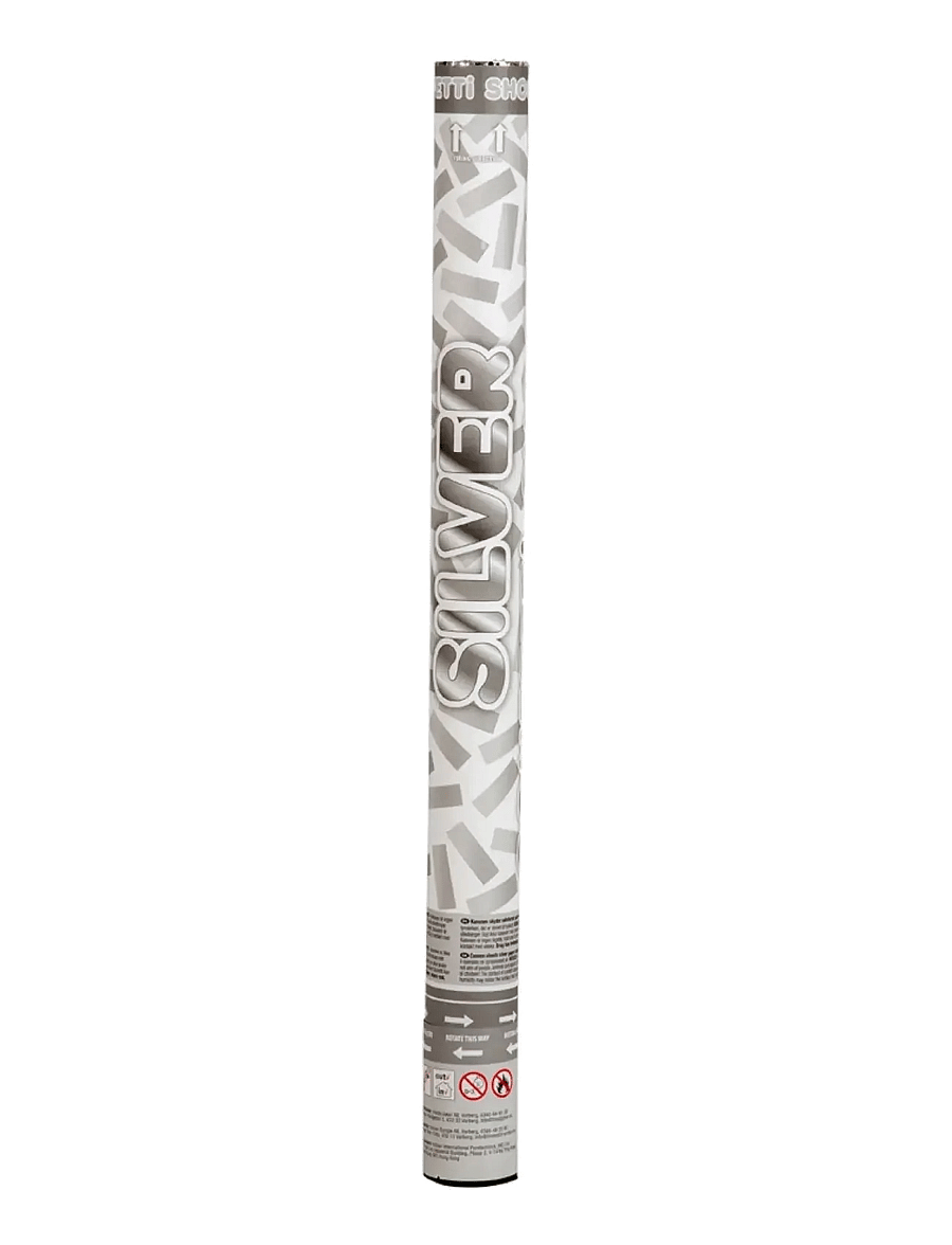 Joker - CONFETTI SHOOTER SILVER 60 CM - kinderparty - multi color - 0