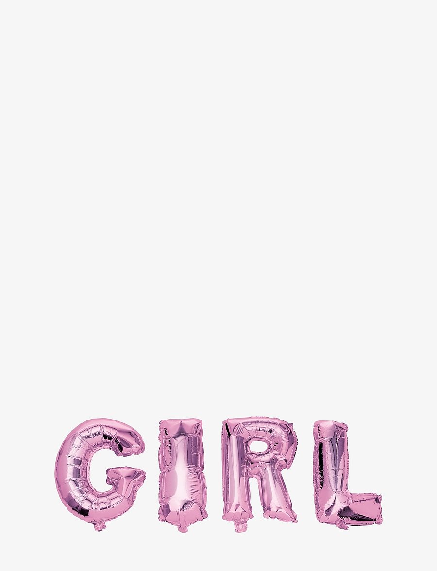 Joker - FOIL BALLOON TEXT GIRL 40 CM - kinderparty - pink - 0