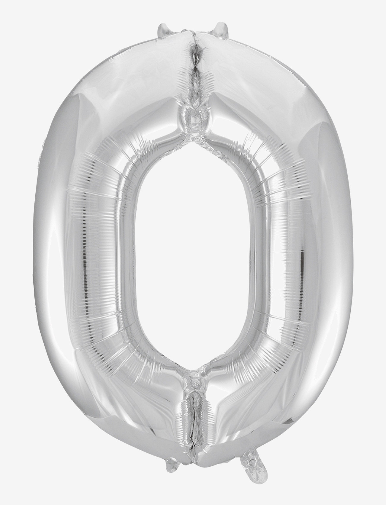 Joker - FOIL BALLOON NUMBER 0 SILVER 86 CM - festtilbehør - silver - 0