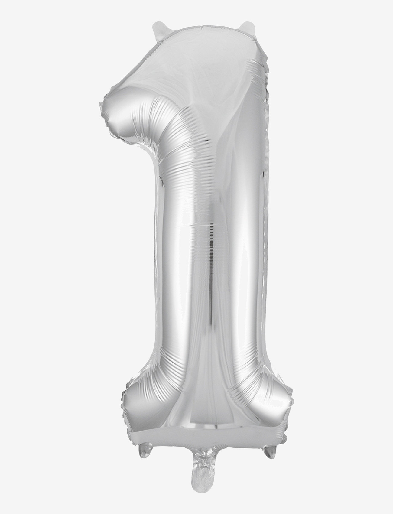 Joker - FOIL BALLOON NUMBER 1 SILVER 86 CM - party supplies - silver - 0