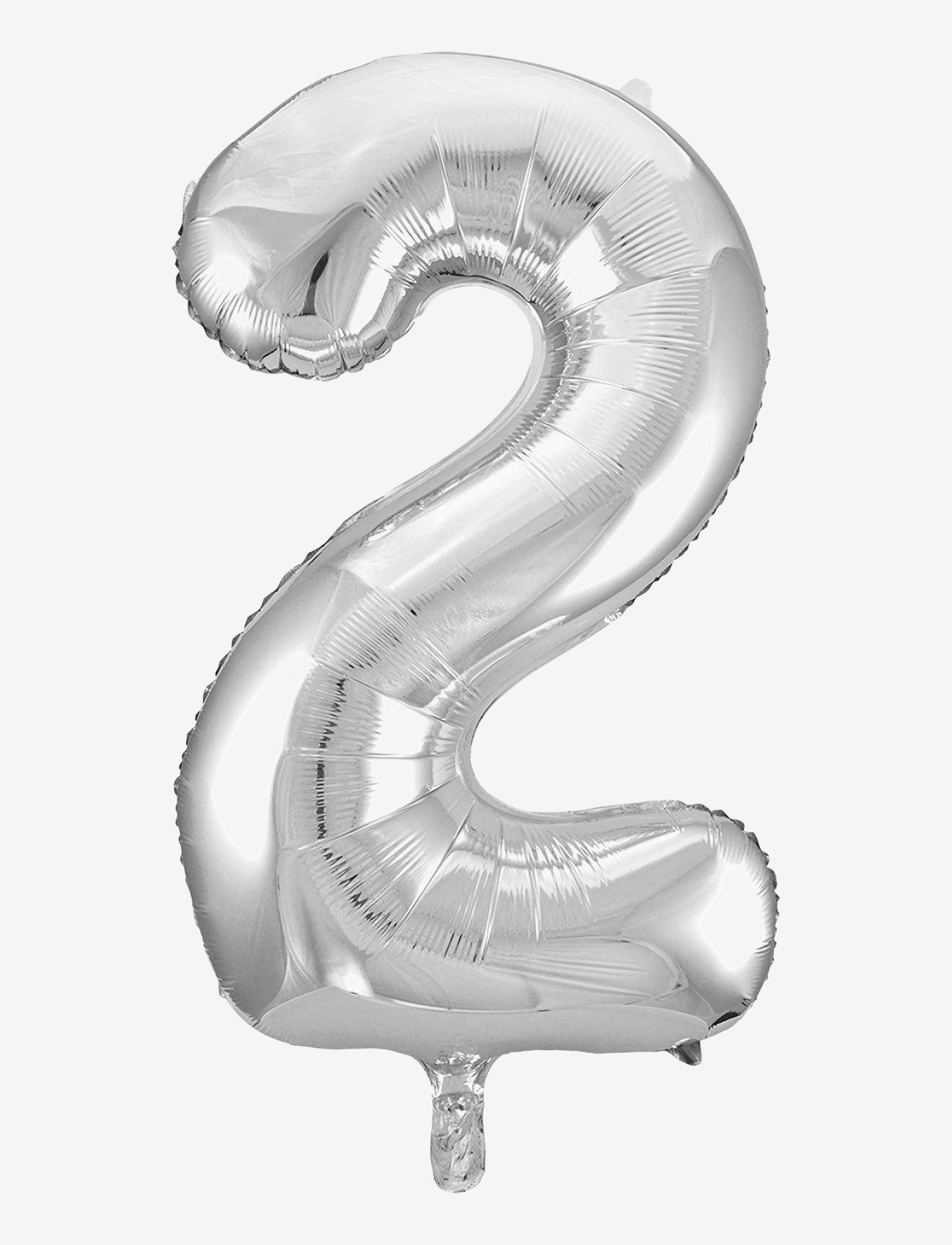 Joker - FOIL BALLOON NUMBER 2 SILVER 86 CM - peotarvikud - silver - 0