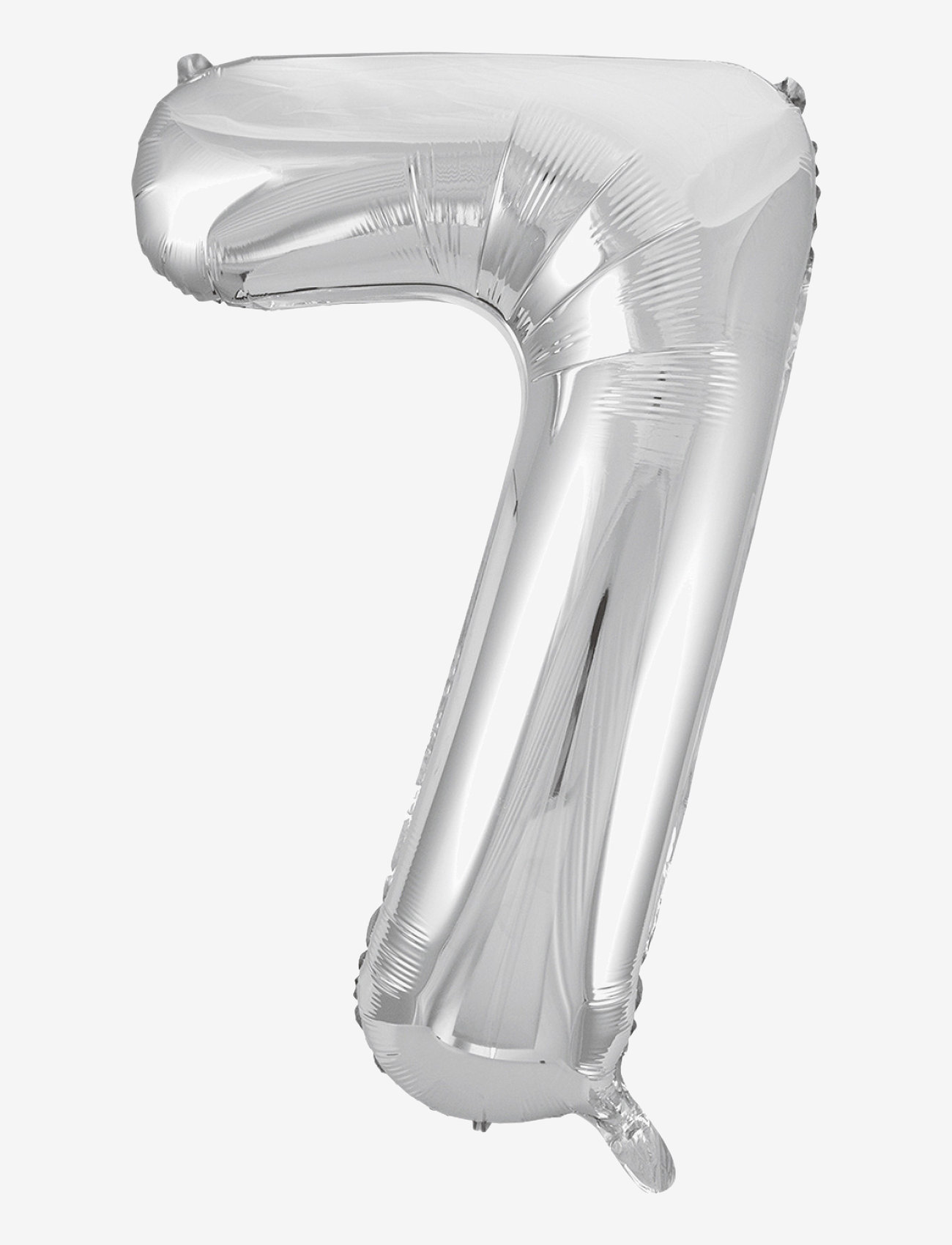 Joker - FOIL BALLOON NUMBER 7 SILVER 86 CM - party supplies - silver - 0