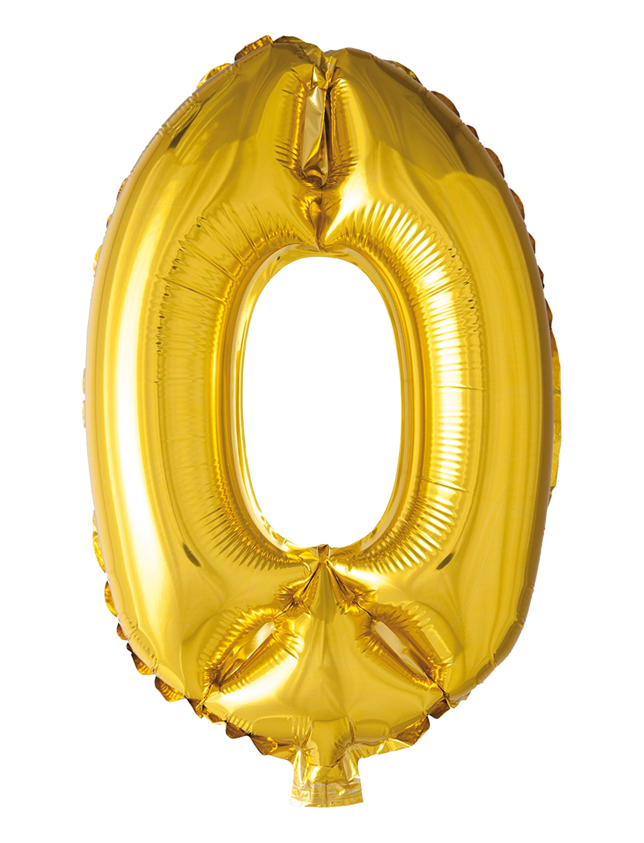 Joker Foil Balloon Number 0 Gold 86 Cm, cm, Kids Decor, - Party Supplies, Kinder