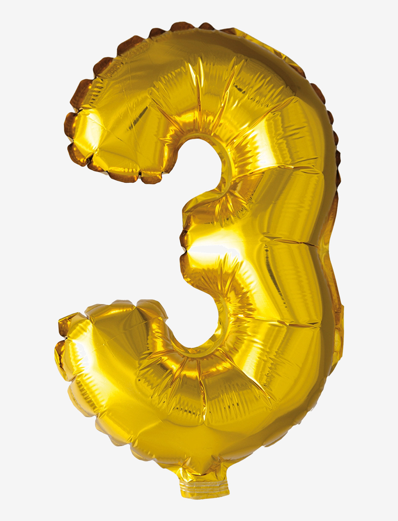 Joker - FOIL BALLOON NUMBER 3 GOLD 86 CM - peotarvikud - gold - 0