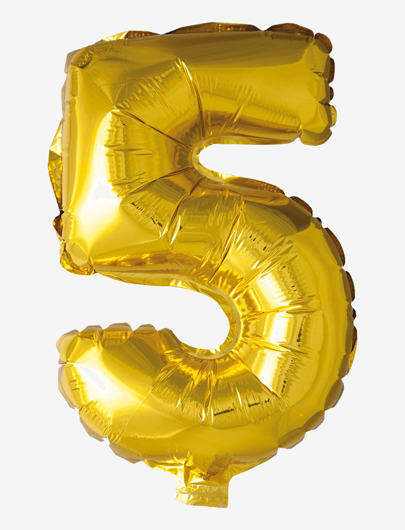 Joker - FOIL BALLOON NUMBER 5 GOLD 86 CM - partybedarf - gold - 0