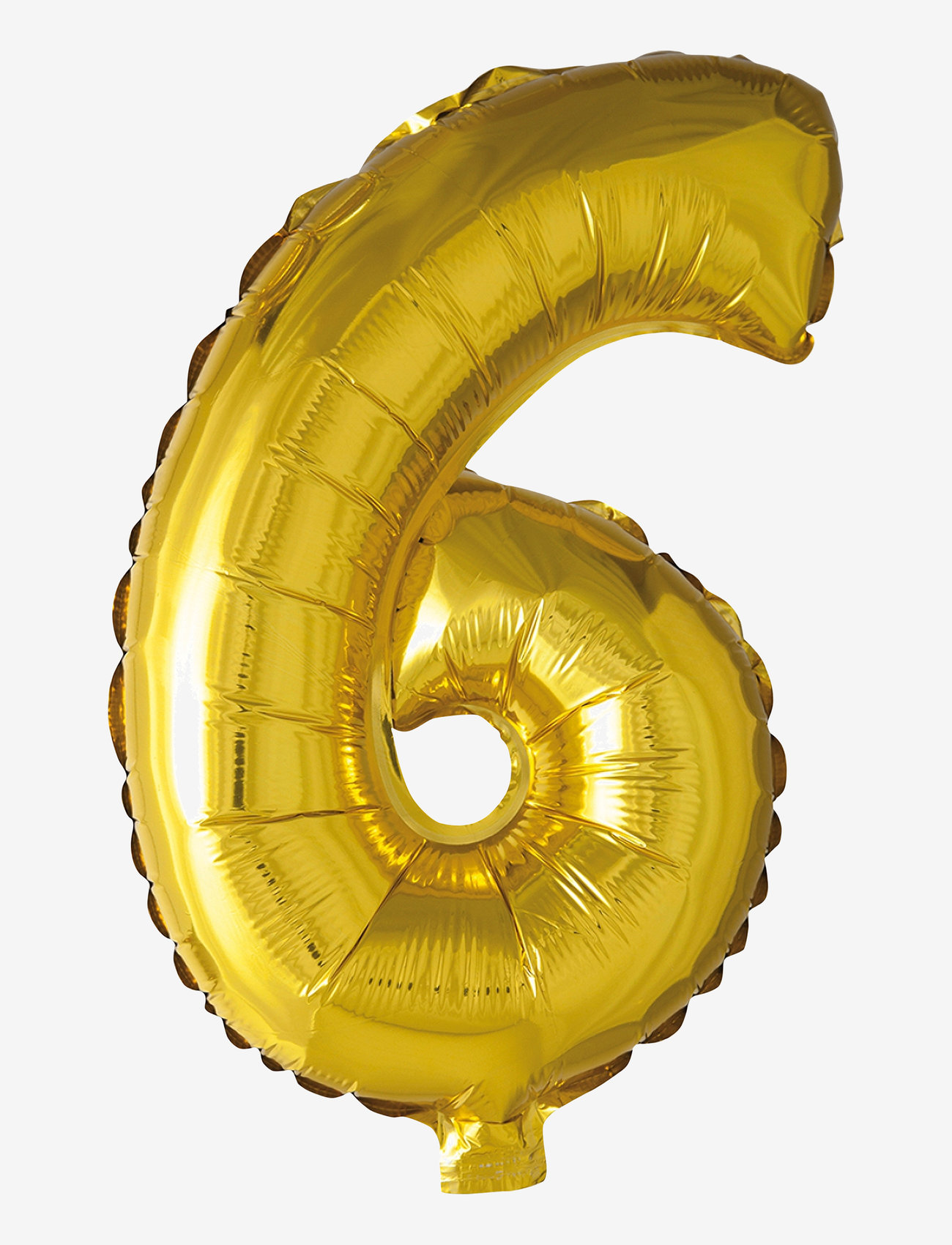 Joker - FOIL BALLOON NUMBER 6 GOLD 86 CM - festartiklar - gold - 0