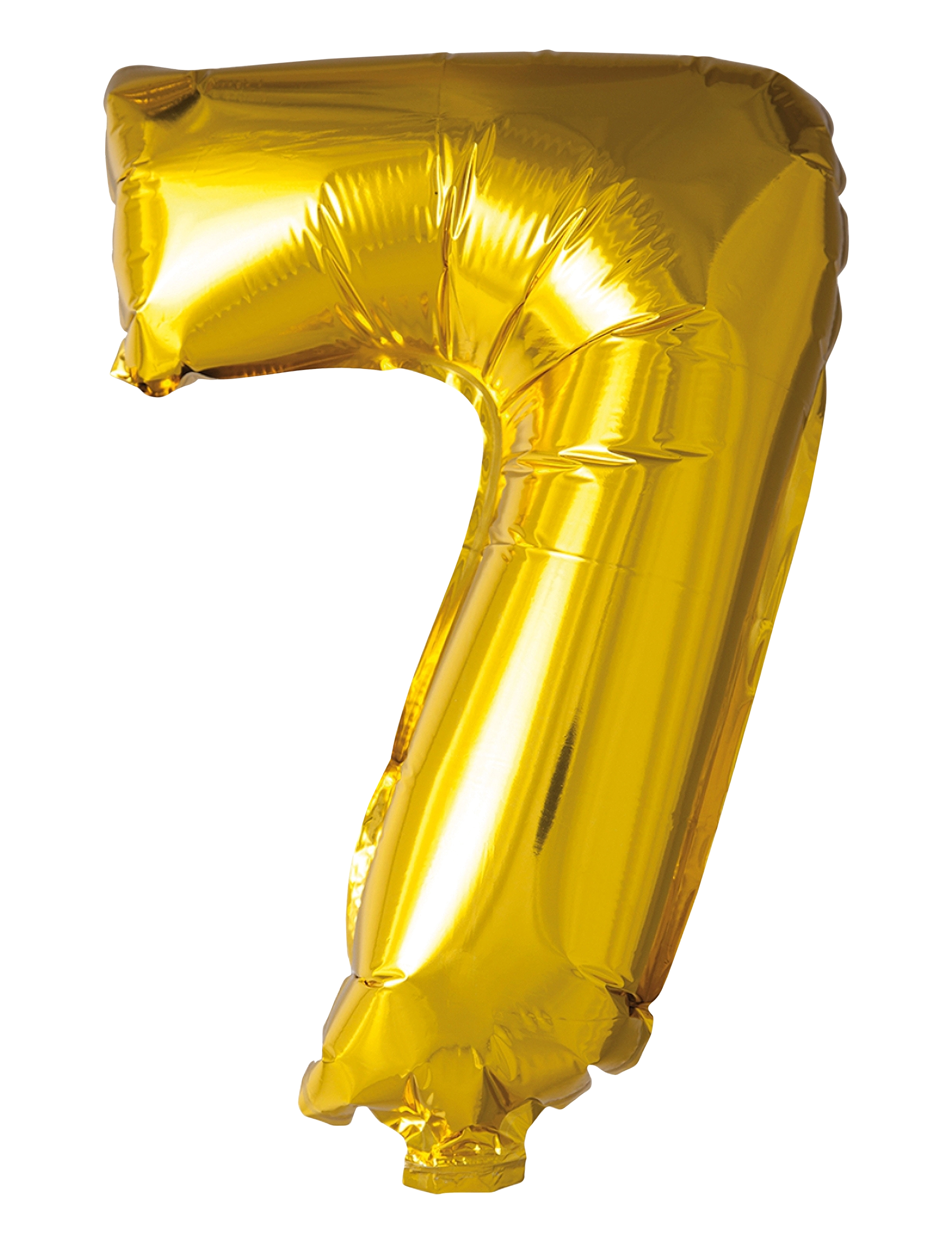 Joker Foil Balloon Number 7 Gold 86 Cm, cm, Kids Decor, - Party Supplies, Kinder