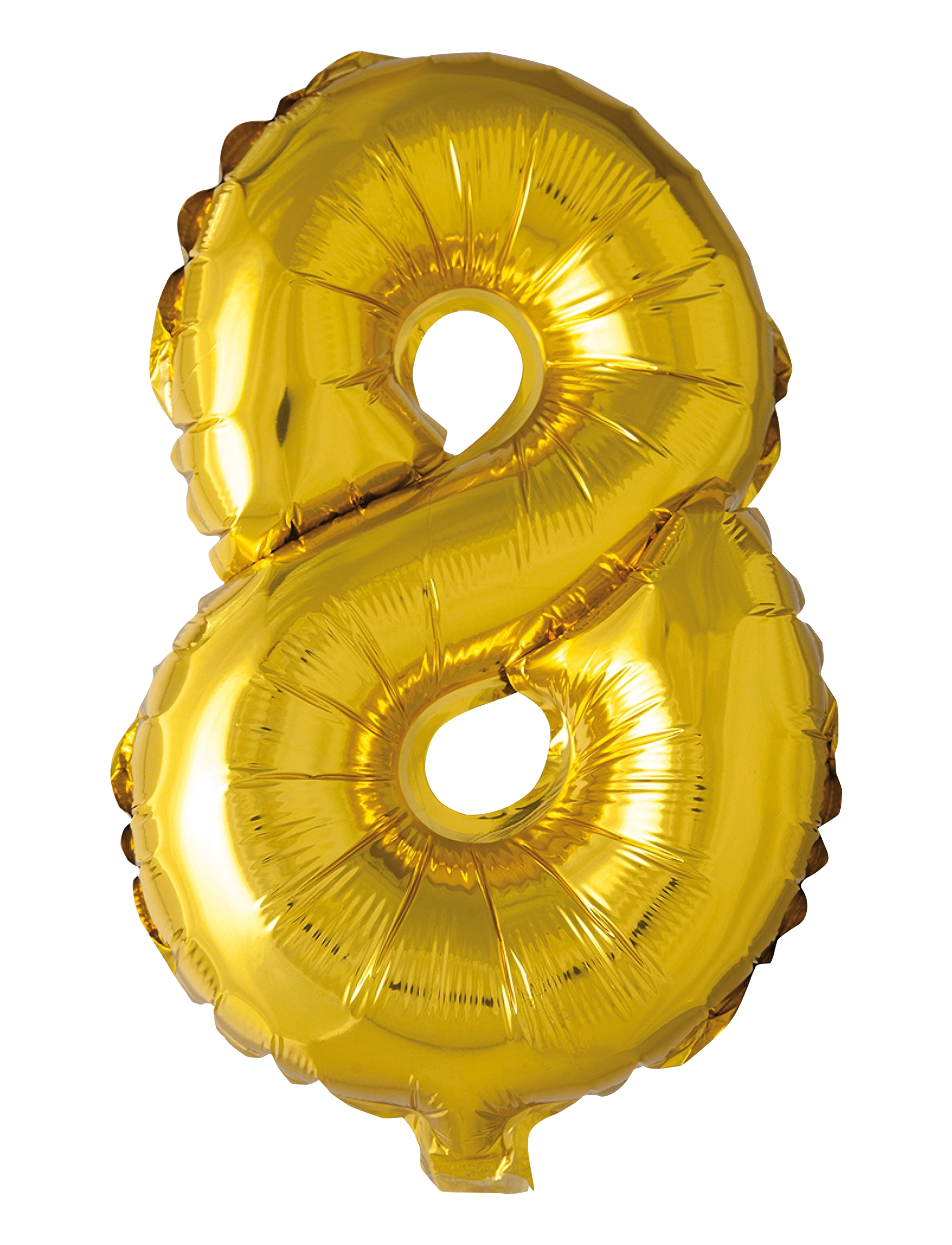 Joker Foil Balloon Number 8 Gold 86 Cm, cm, Kids Decor, - Party Supplies, Kinder