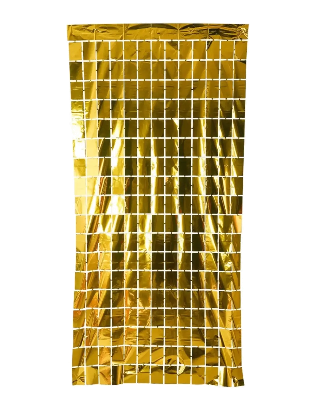 Joker FOIL GOLD BACKDROP SQUARE CURTAIN 1x2M - 4 for 3 - MULTI COLOR / gold