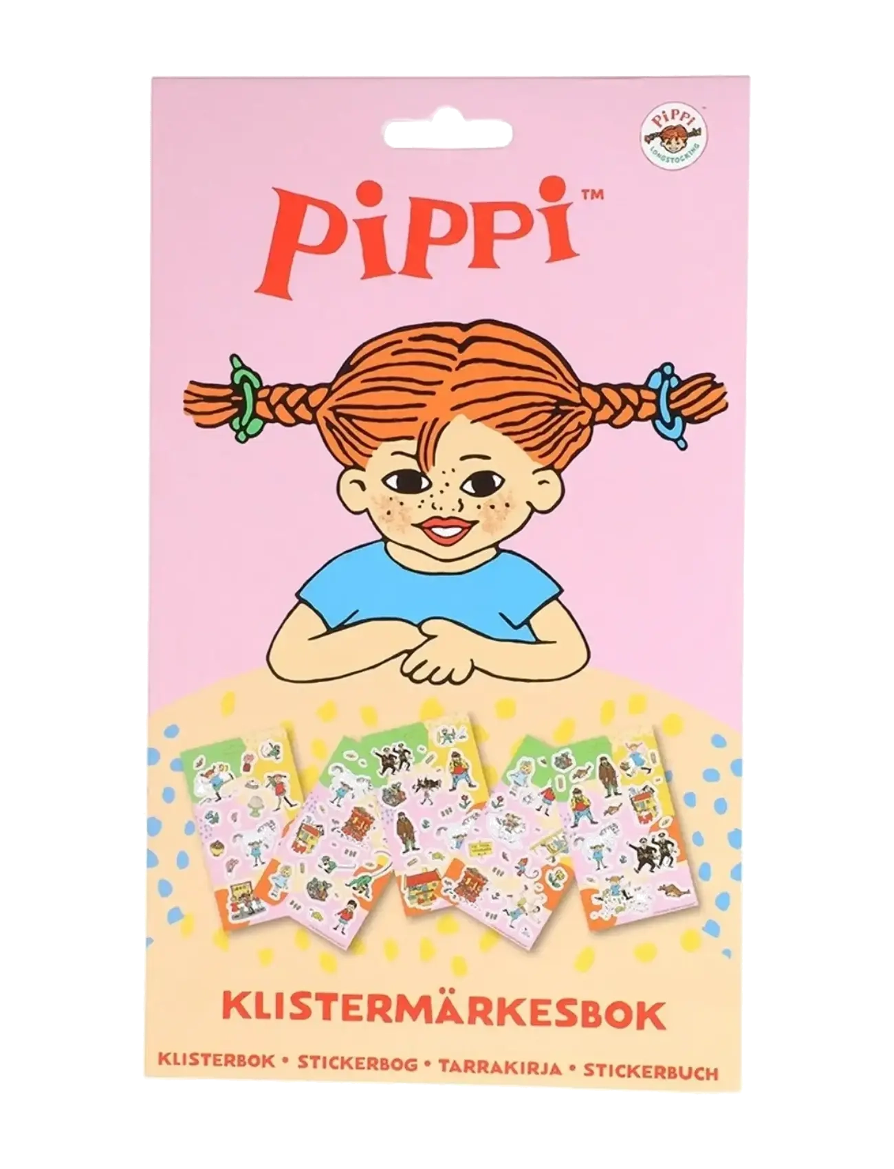 Joker Pippi Sticker Book, Børn, Stickers, Pink, Str: ONE SIZE