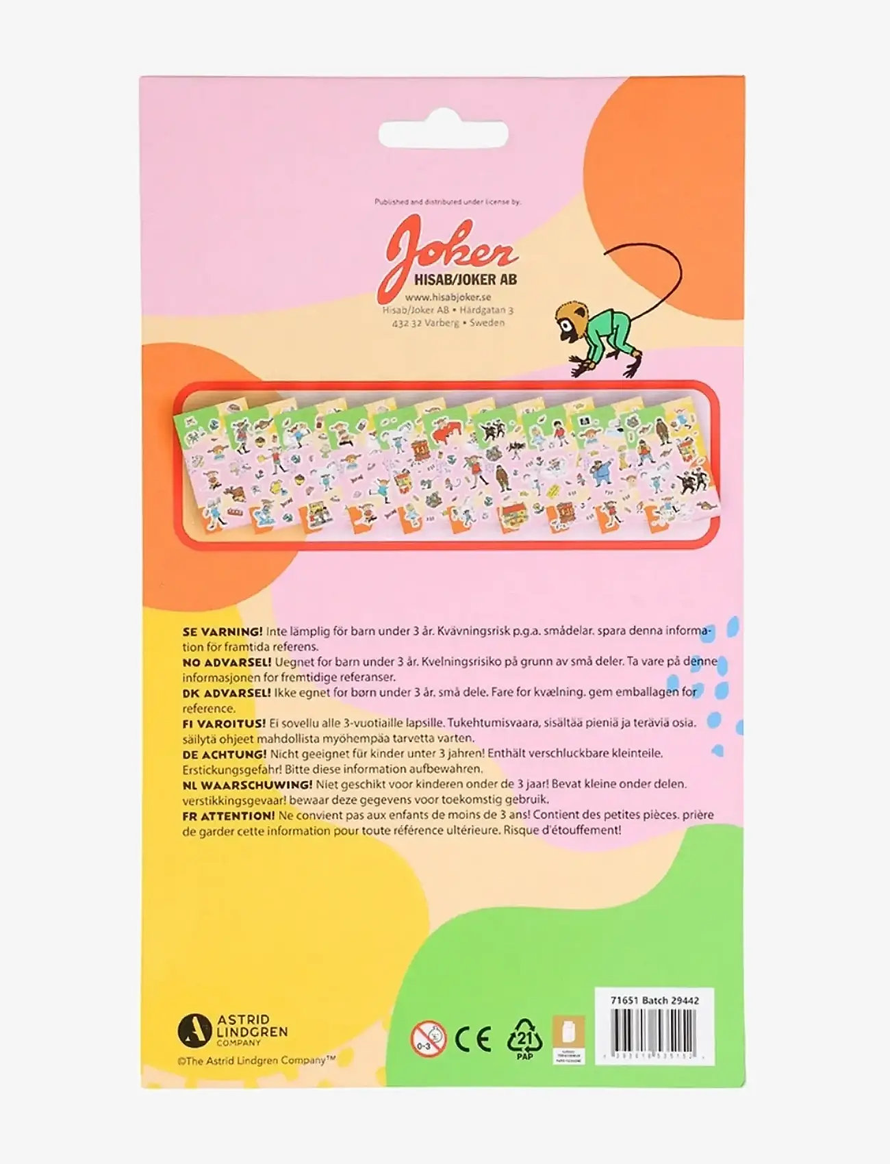 Joker - PIPPI STICKER BOOK - aufkleber - multi coloured - 4