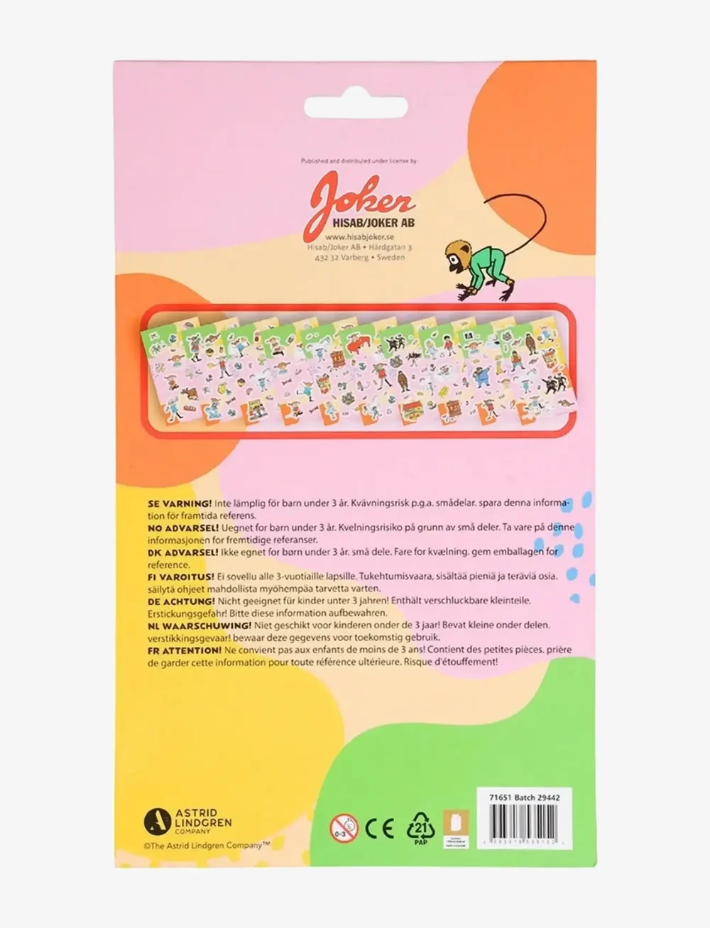 Joker - PIPPI STICKER BOOK - aufkleber - multi coloured - 4