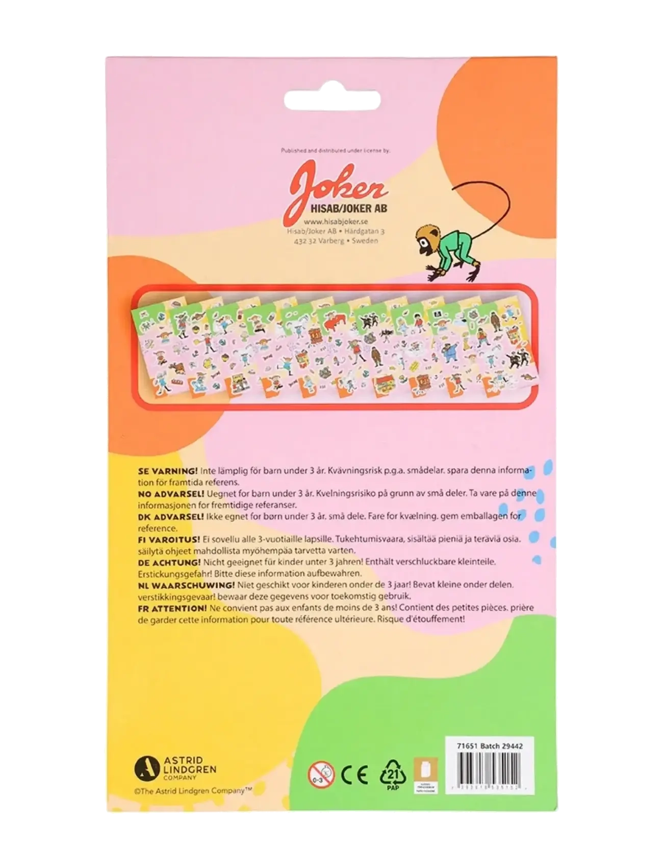 Joker - PIPPI STICKER BOOK - stickers - multi coloured - 4