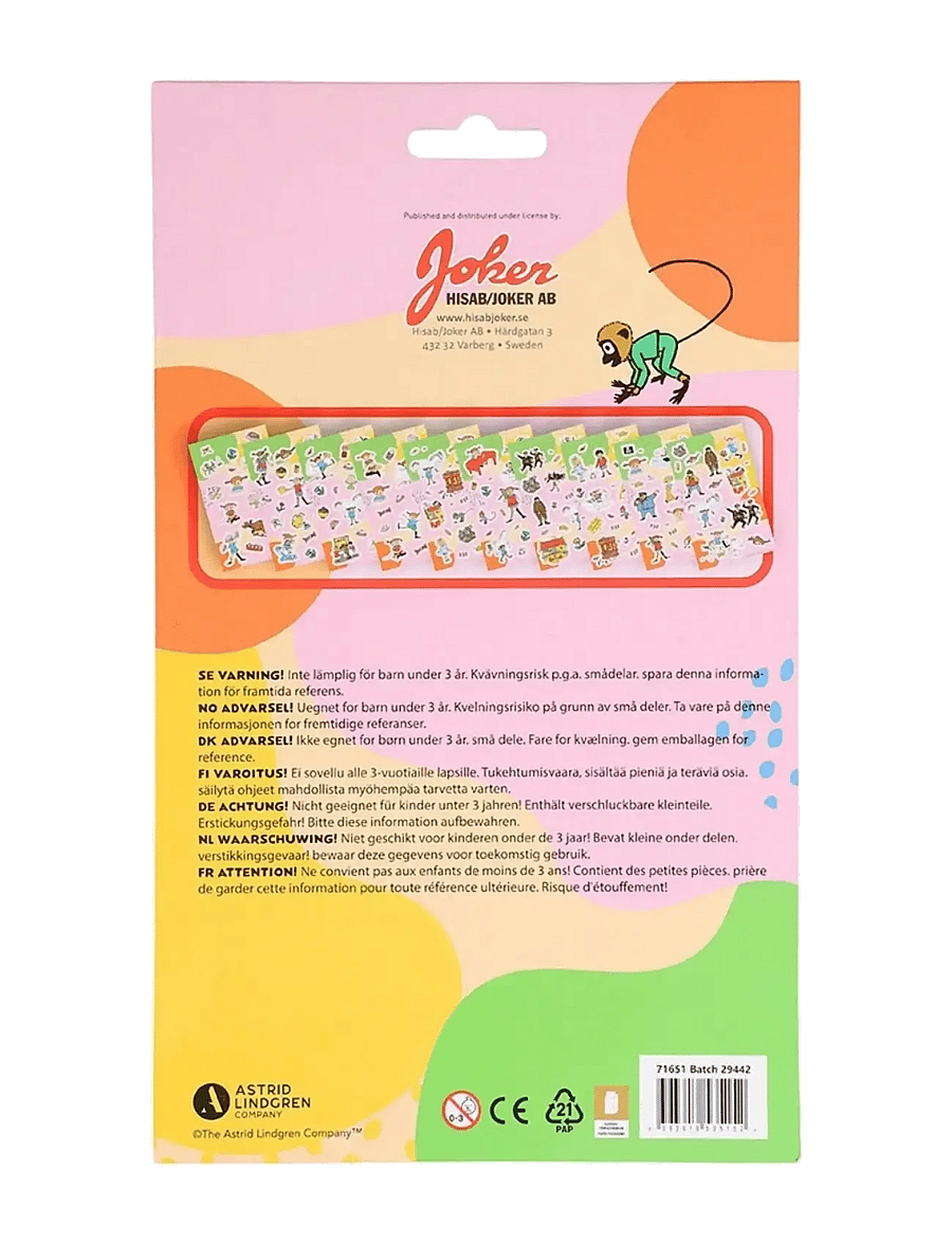 Joker - PIPPI STICKER BOOK - autocollants - multi coloured - 4