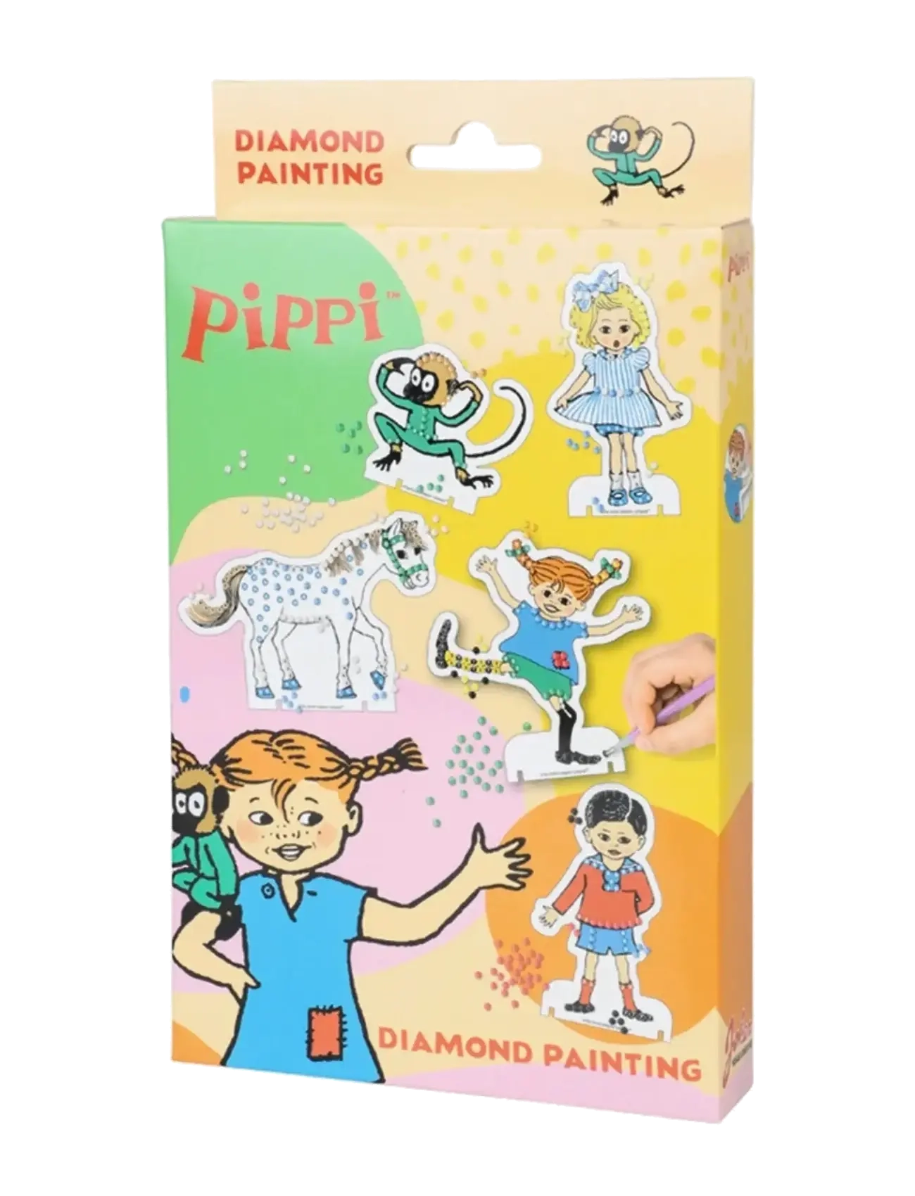 Joker Pippi Diamond Painting, One Size, Drawing, Mehrfarbig/gemustert - Drawing Boards, Kinder