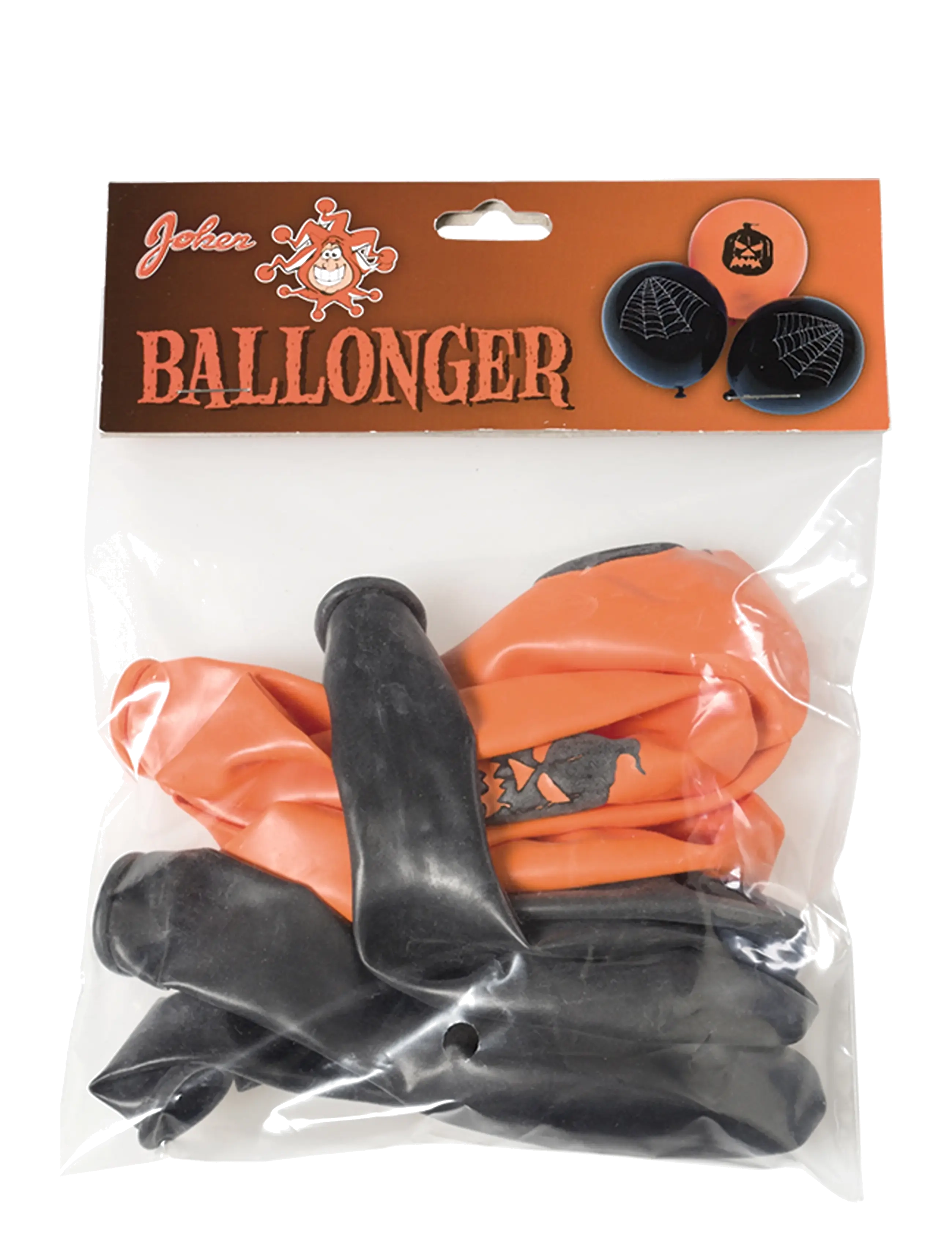 Joker - BALLONGER HALLOWEEN SV./ORANGE M.TRYCK 6-P - children's birthday - multi colour - 1