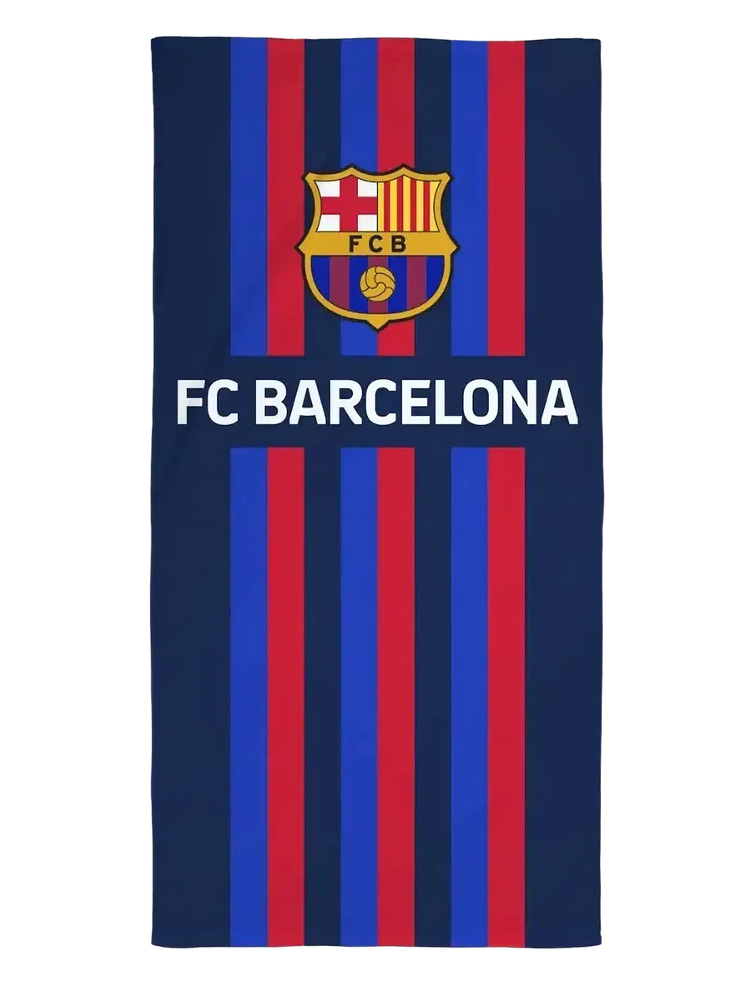 Fodbold Bath Towel Fc Barcelona 70 X 140 Cm, 70X140 cm, Time, Mehrfarbig/gemustert - Towels, Kinder