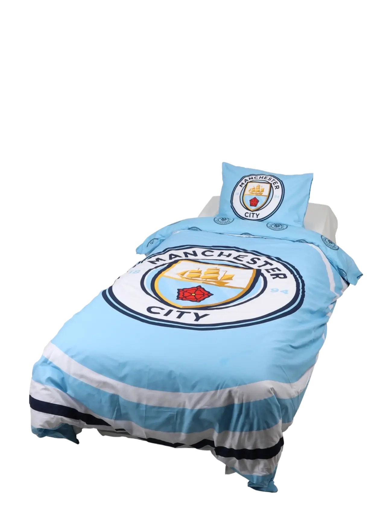 Joker BED SHEET MANCHESTER CITY 150X210 & 50X60 - Sova - MULTI COLOR / blue