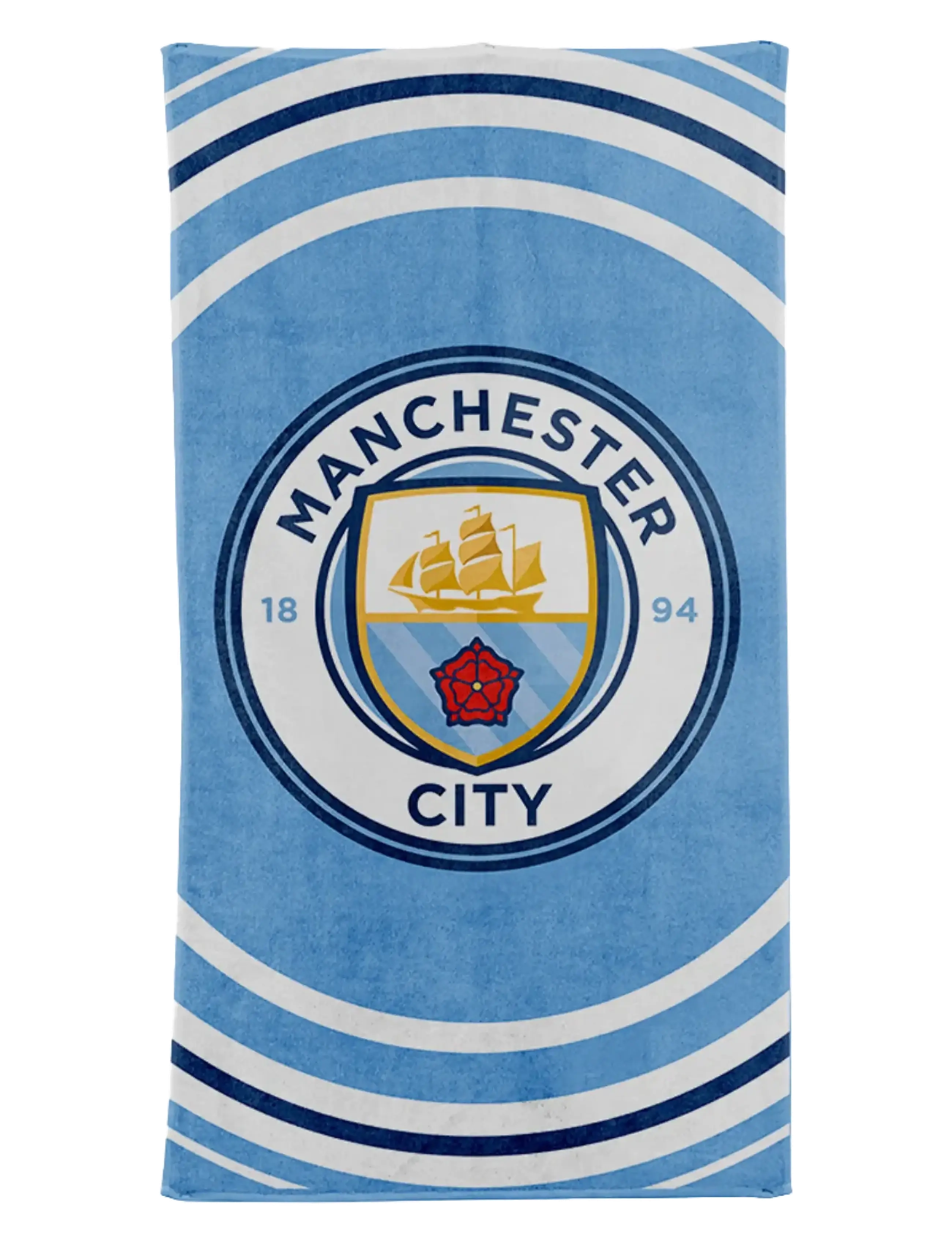 Fodbold Bath Towel Manchester City 70 X 140 Cm, 70X cm, Time, Blau - Towels, Kinder