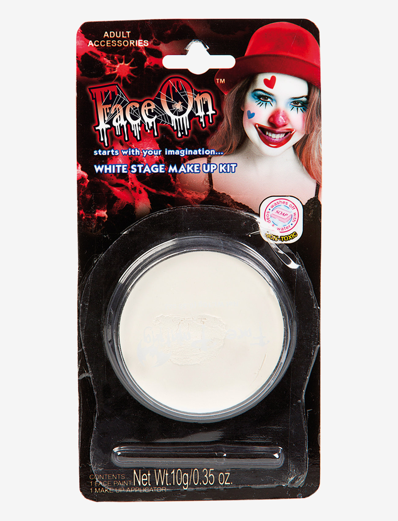 Joker - FACE PAINT WHITE (6) - farby do malowania twarzy - multi colour - 0