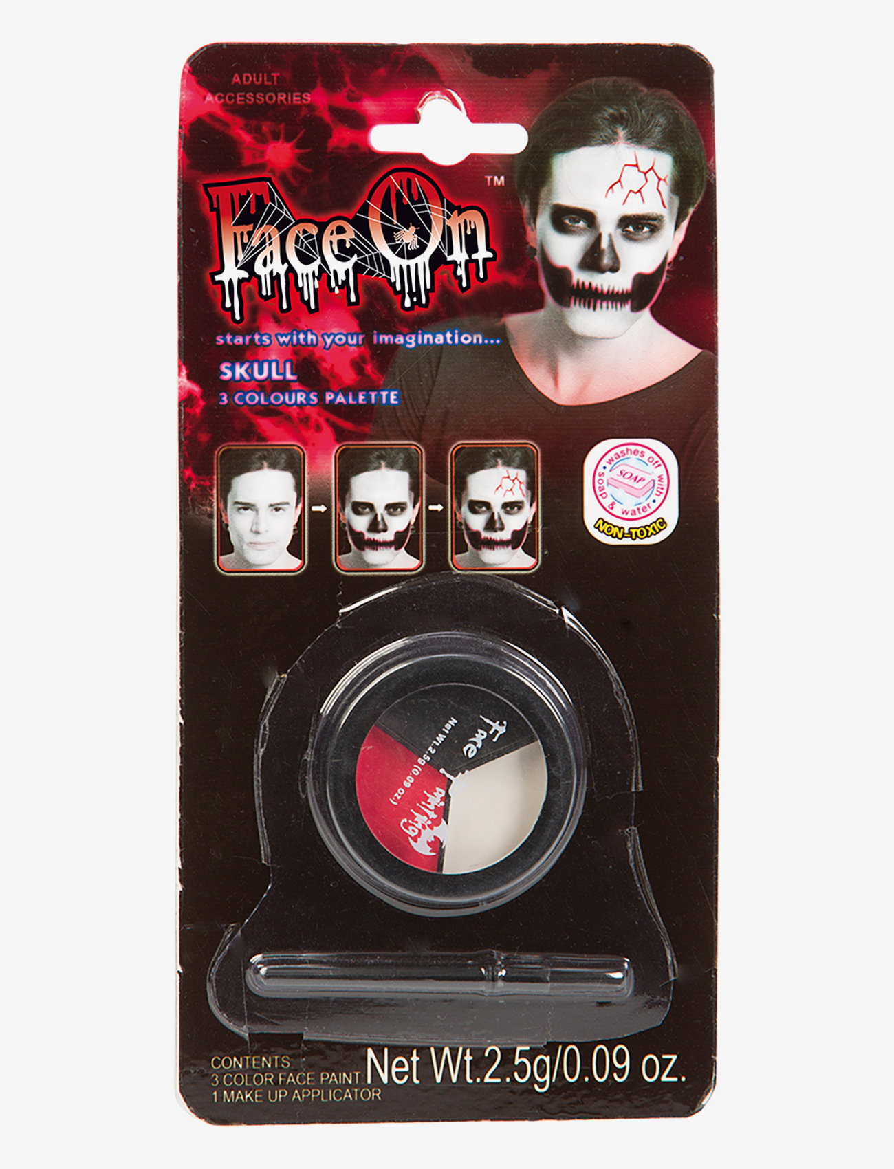 Joker - MAKE UP SKULL (6) - ansigtsmaling - multi colour - 0